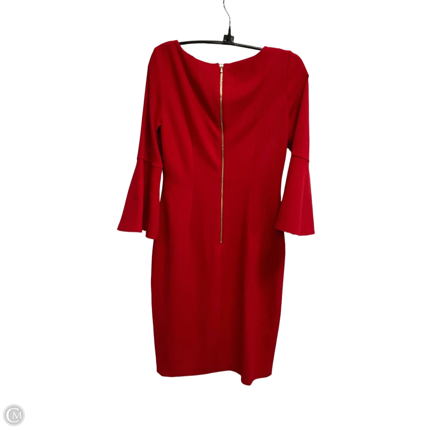 Dress Work By Calvin Klein In Red, Size: S