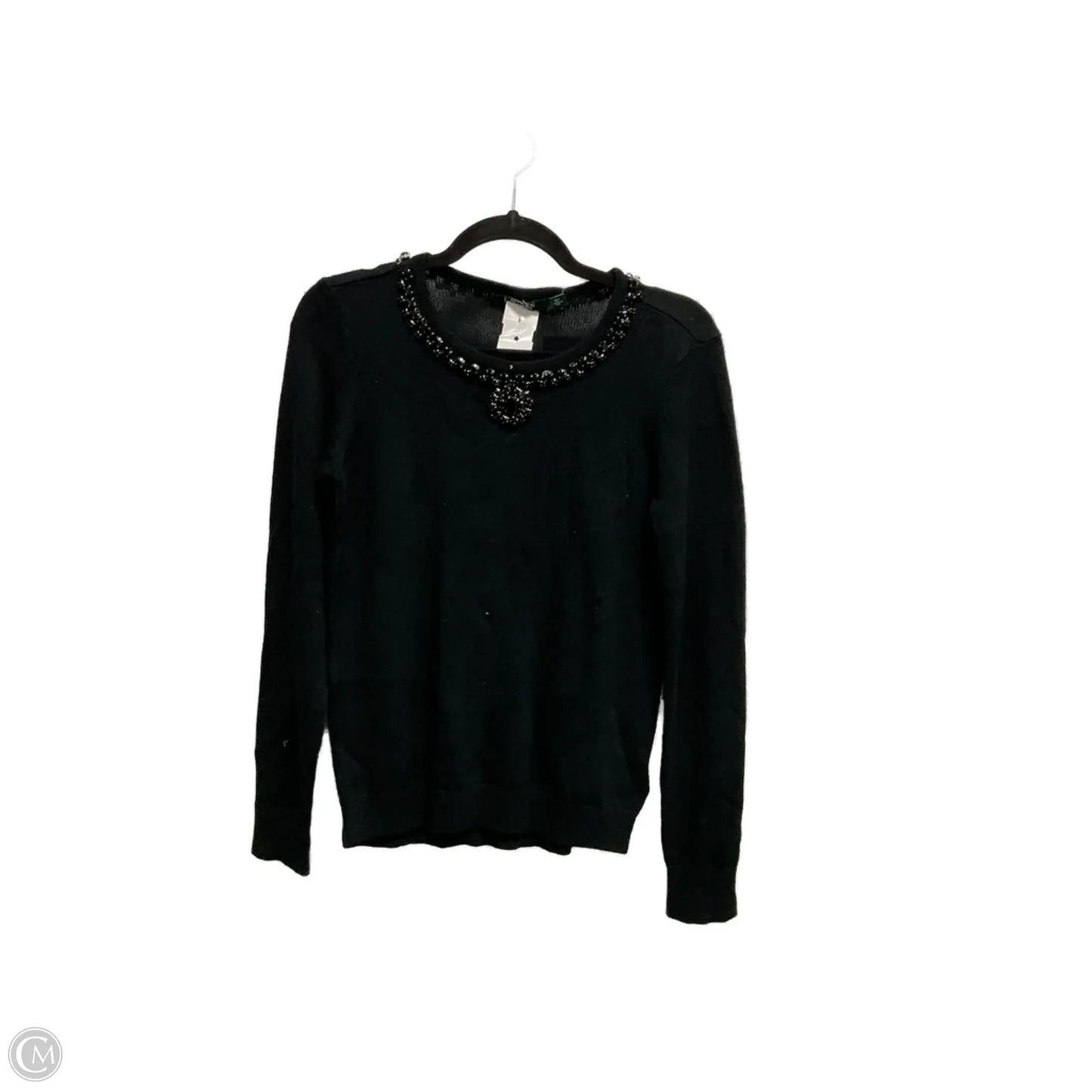 Sweater By Lauren By Ralph Lauren In Black, Size: L