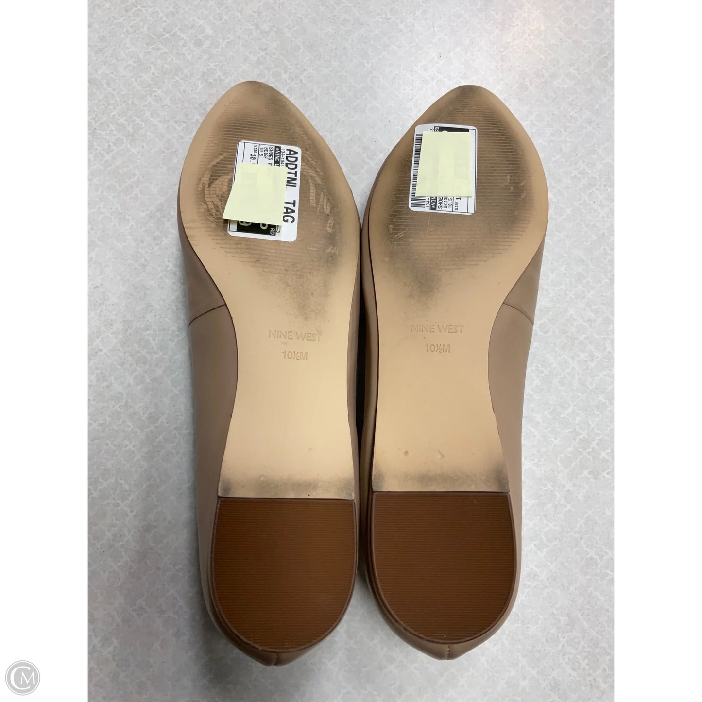 Shoes Flats By Nine West In Beige, Size: 10.5