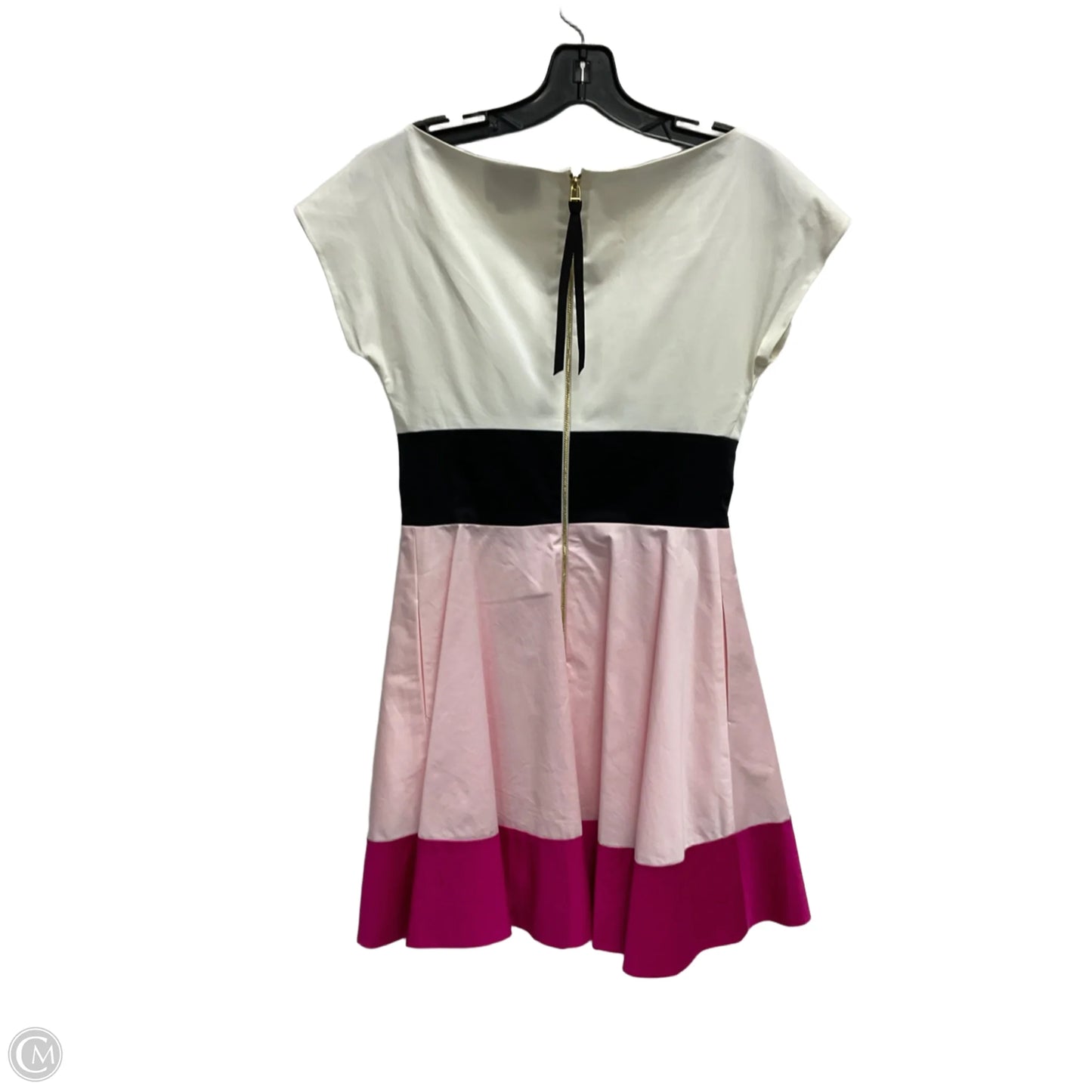 Dress Designer By Kate Spade In Black & Pink, Size: Xs