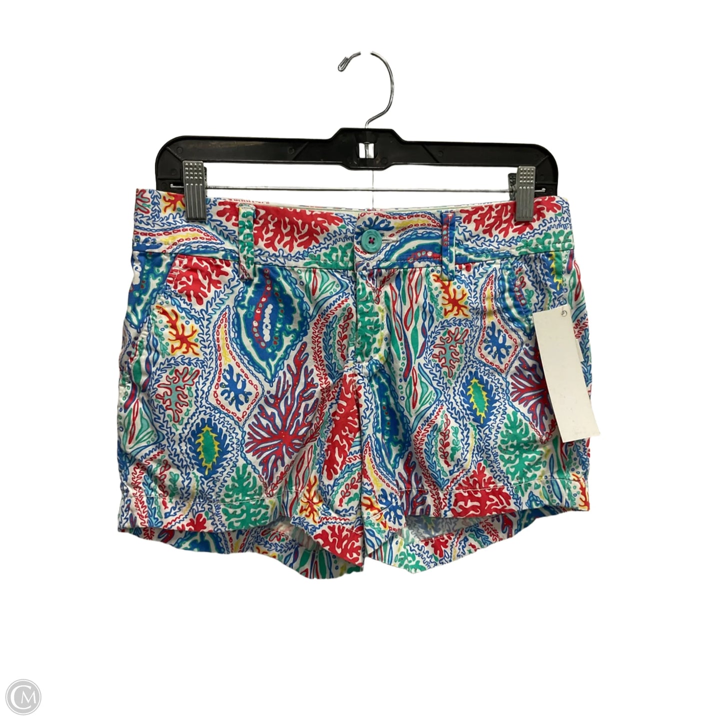 Shortalls Designer By Lilly Pulitzer In Blue & Red, Size: 2