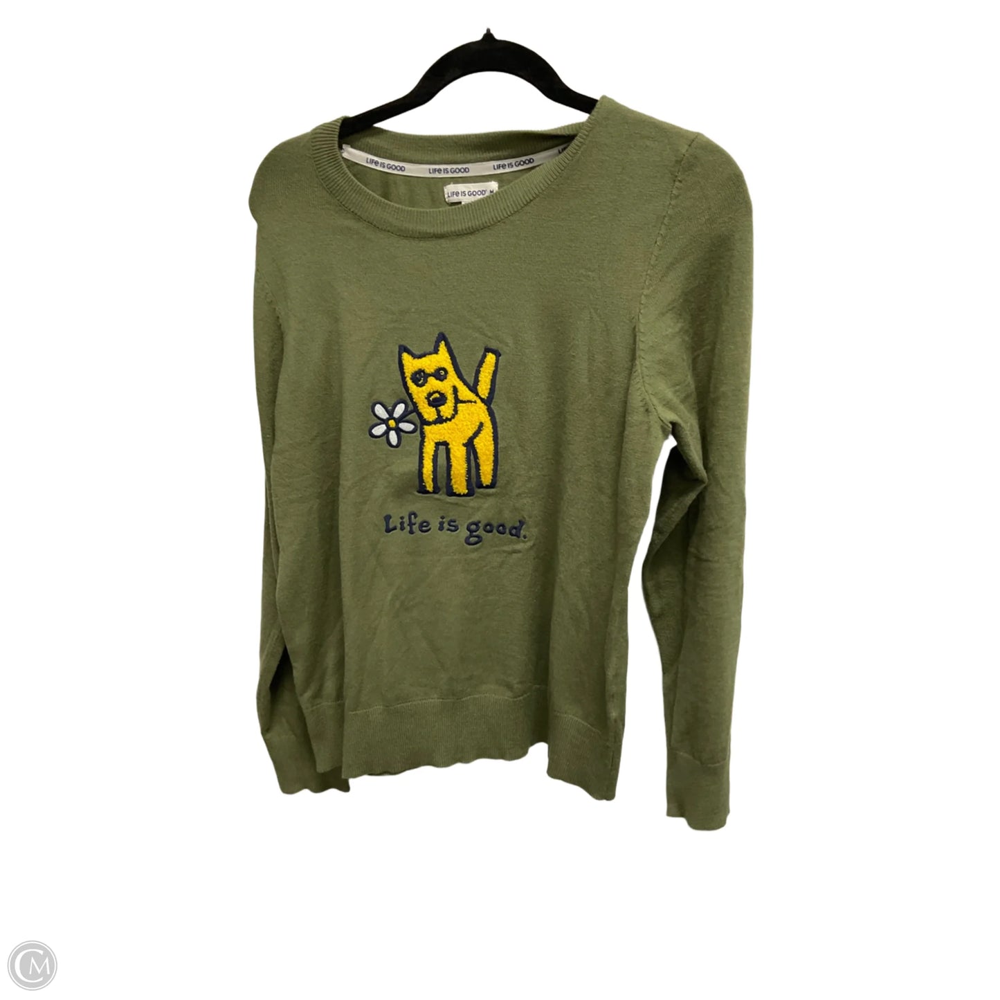 Sweater By Life Is Good In Green, Size: M
