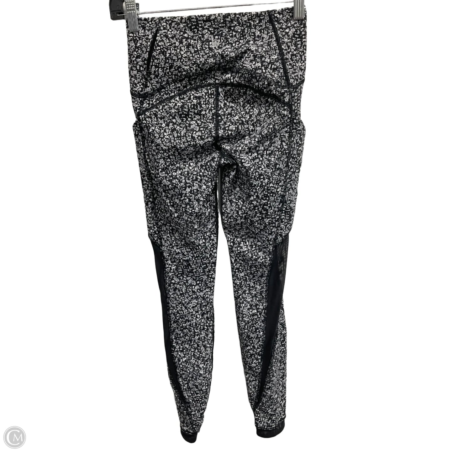 Athletic Leggings By Lululemon In Black & Grey, Size: Xs