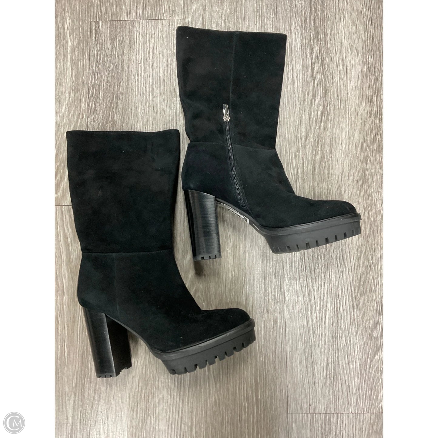 Boots Mid-calf Heels By Vince Camuto In Black, Size: 8