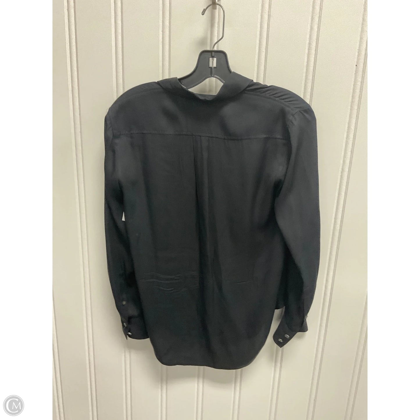 Blouse Long Sleeve By J. Crew In Black, Size: Xsp