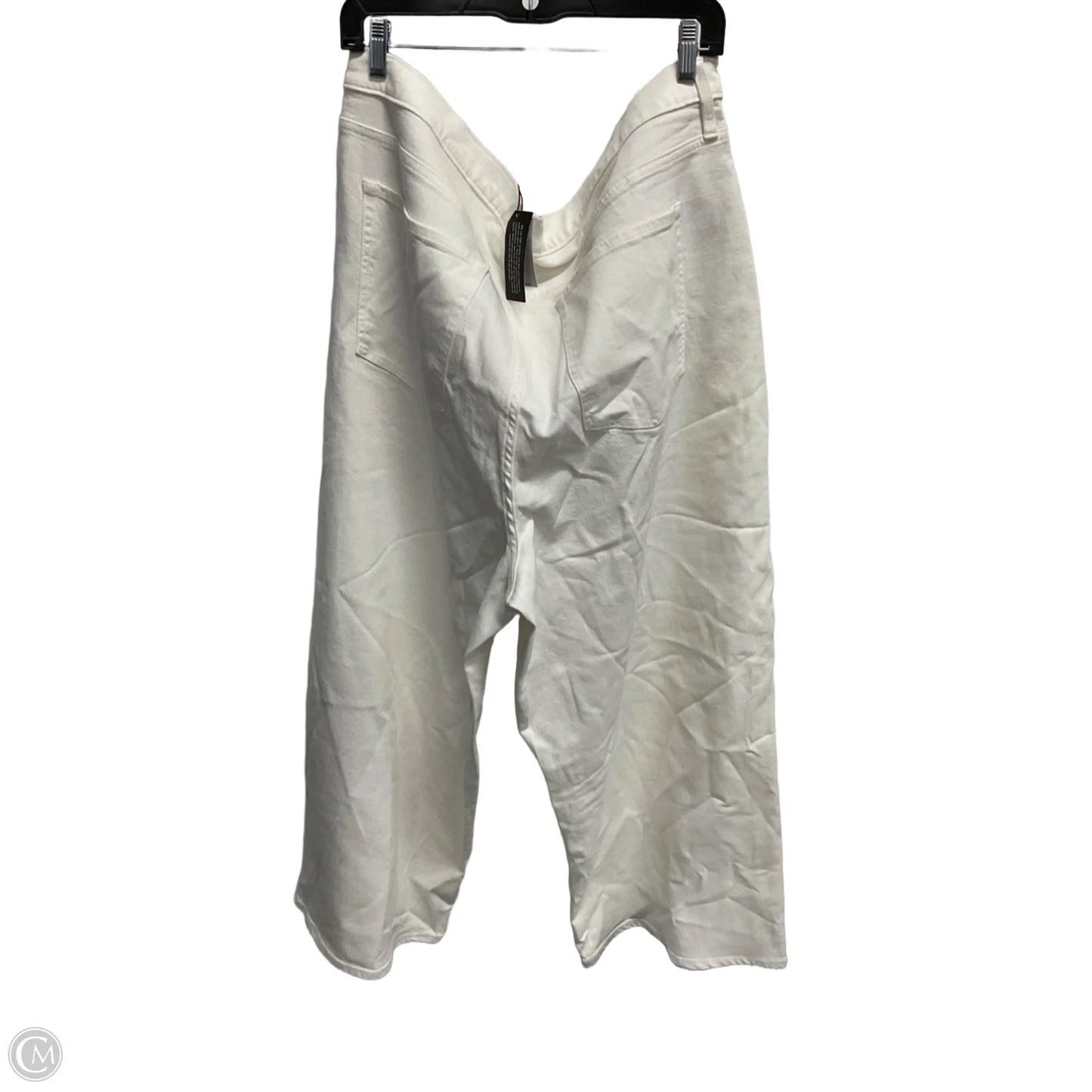 Jeans Wide Leg By Banana Republic In White, Size: 20