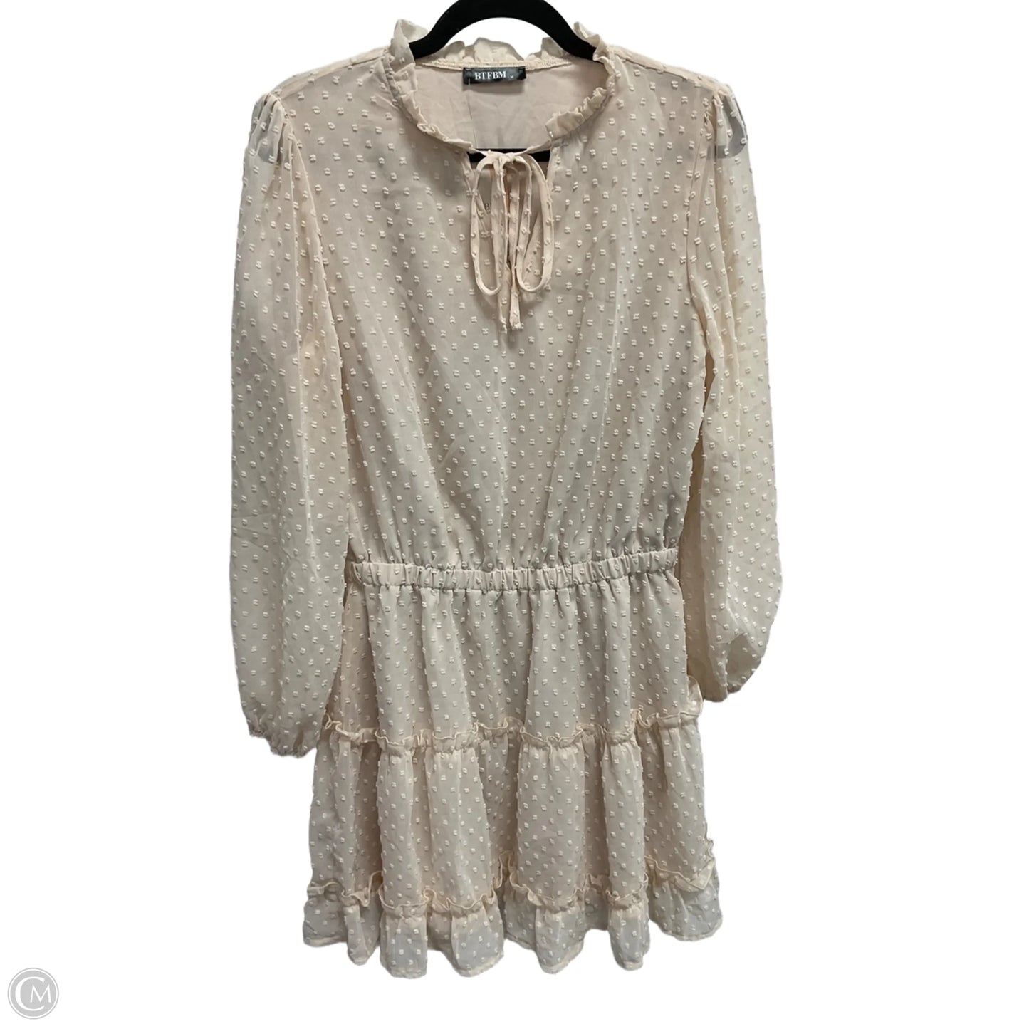 Dress Party Midi By Clothes Mentor In Cream, Size: M