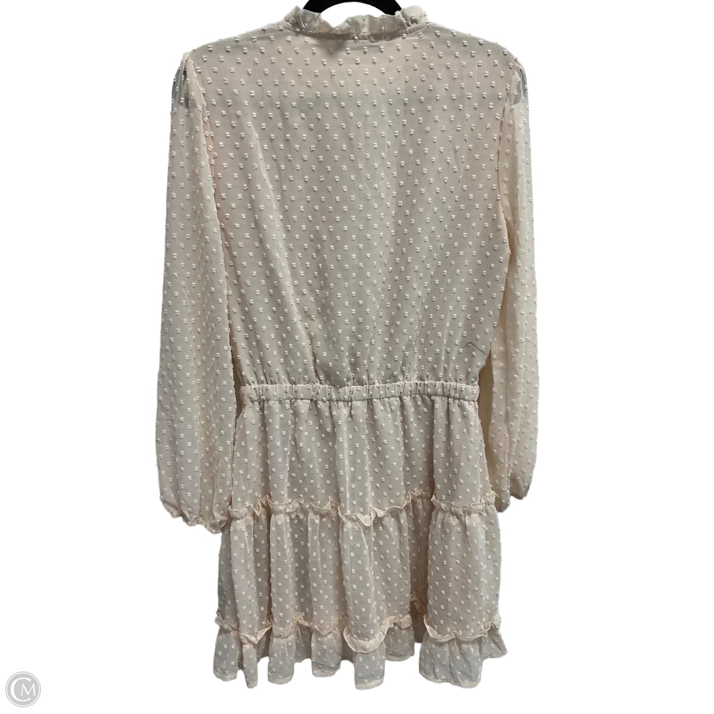 Dress Party Midi By Clothes Mentor In Cream, Size: M