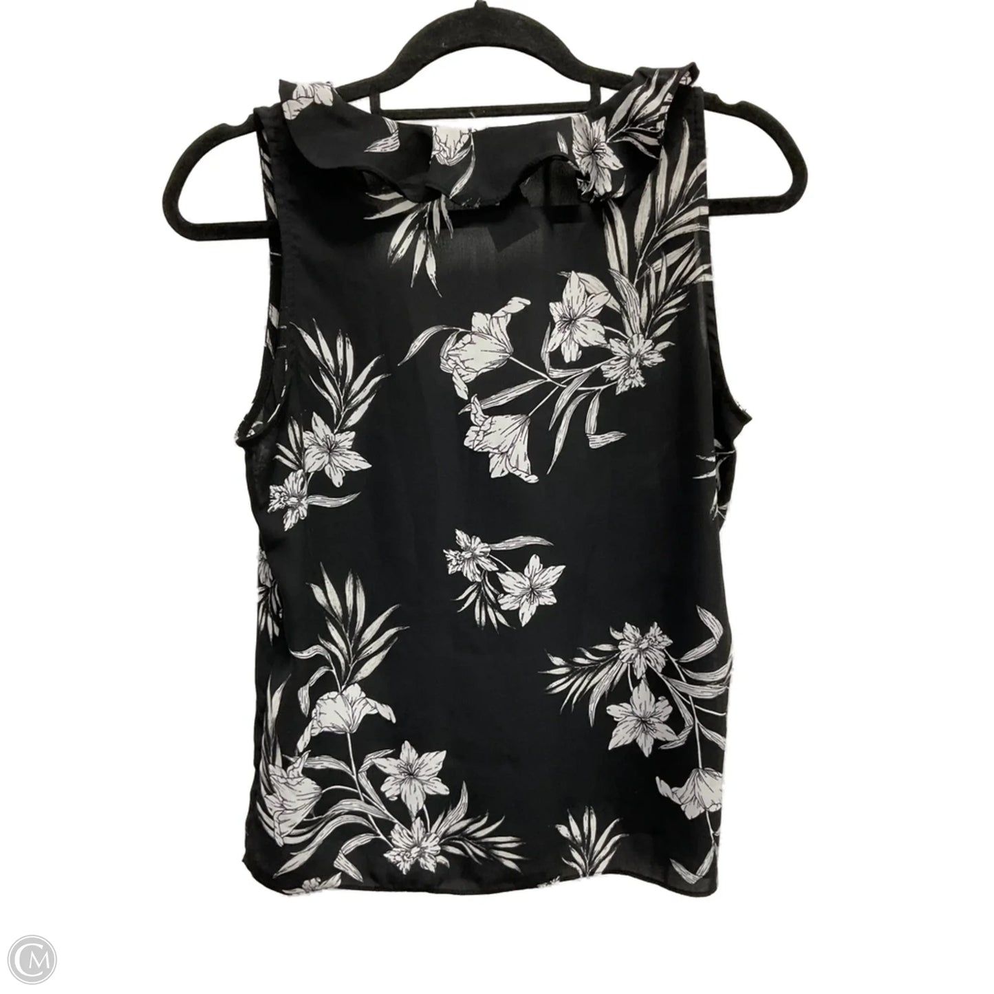 Top Sleeveless By White House Black Market In Black & White, Size: Xs
