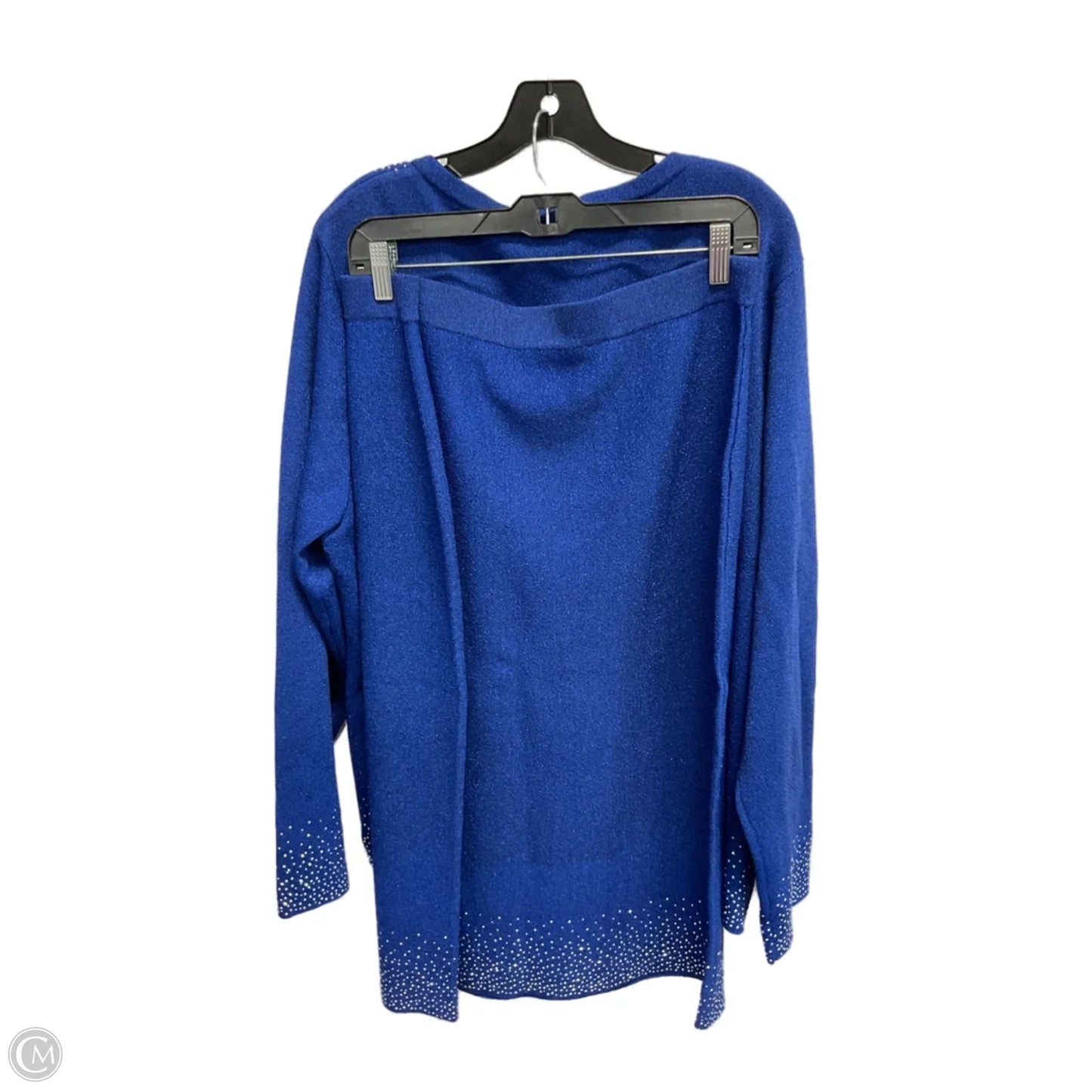 Skirt Set 2pc By Clothes Mentor In Blue, Size: 2x