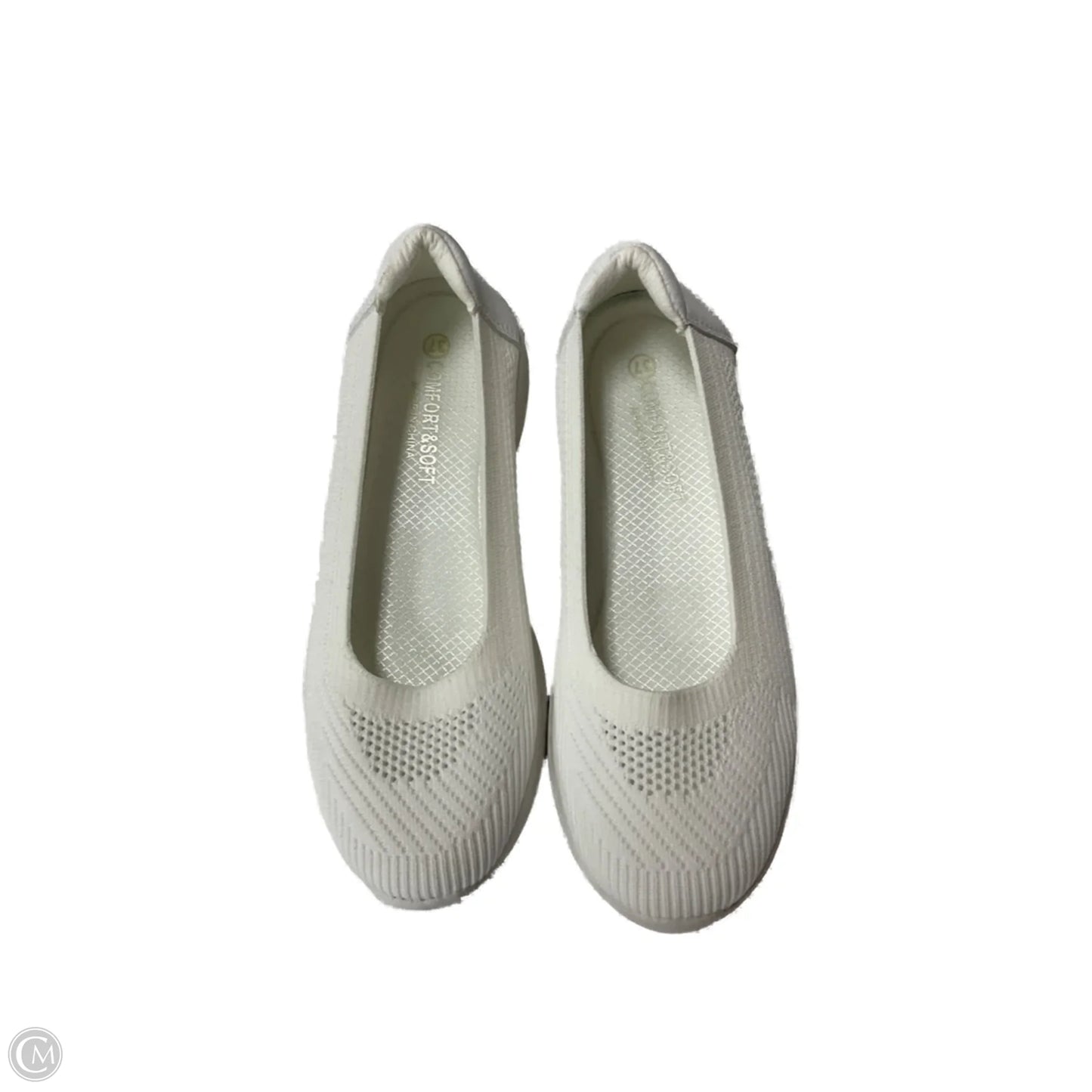 Shoes Flats By Clothes Mentor In White, Size: 6