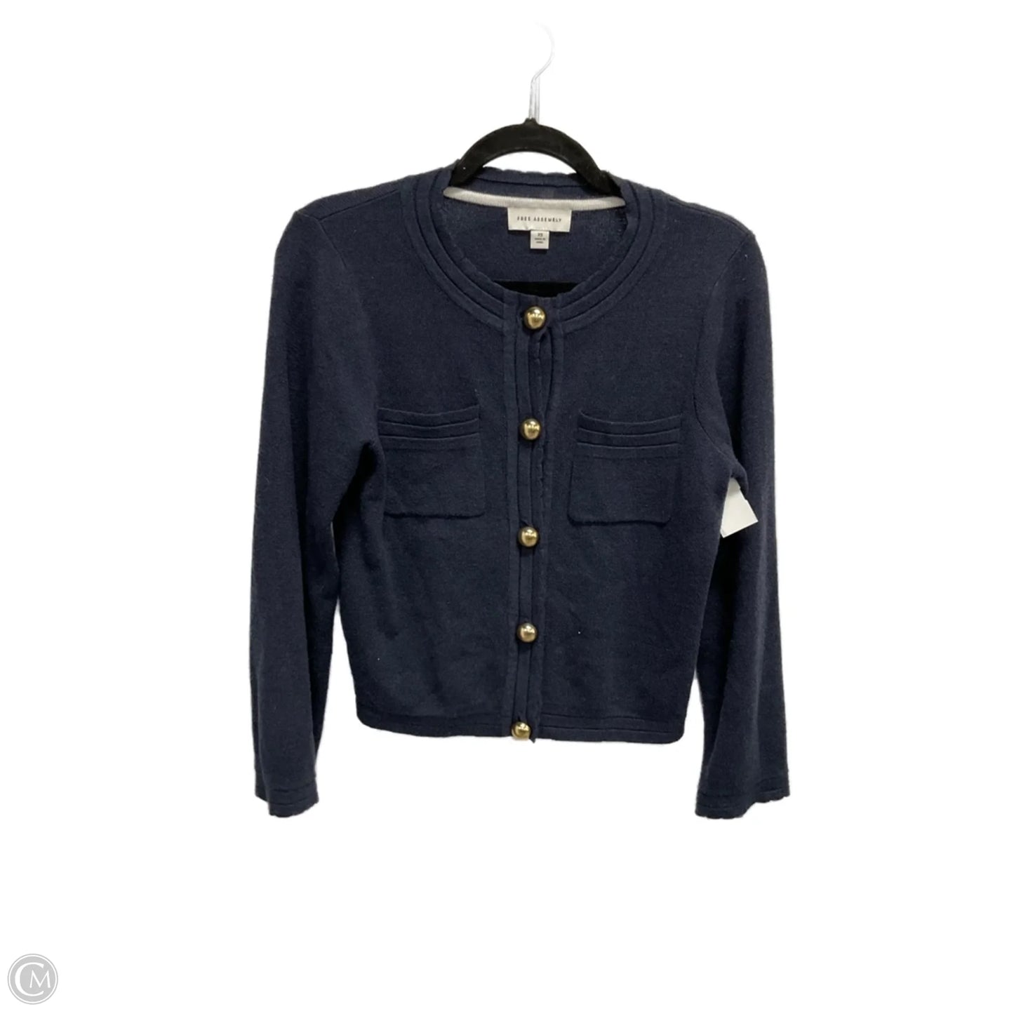 Cardigan By Free Assembly In Navy, Size: Xs
