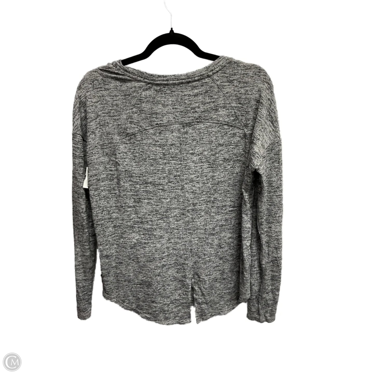 Top Long Sleeve Basic By Calvin Klein In Grey, Size: S
