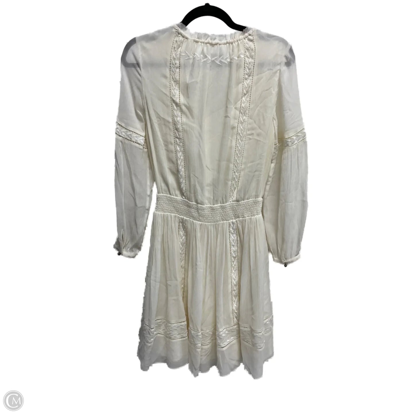 Dress Casual Midi By Banana Republic In Cream, Size: Xs