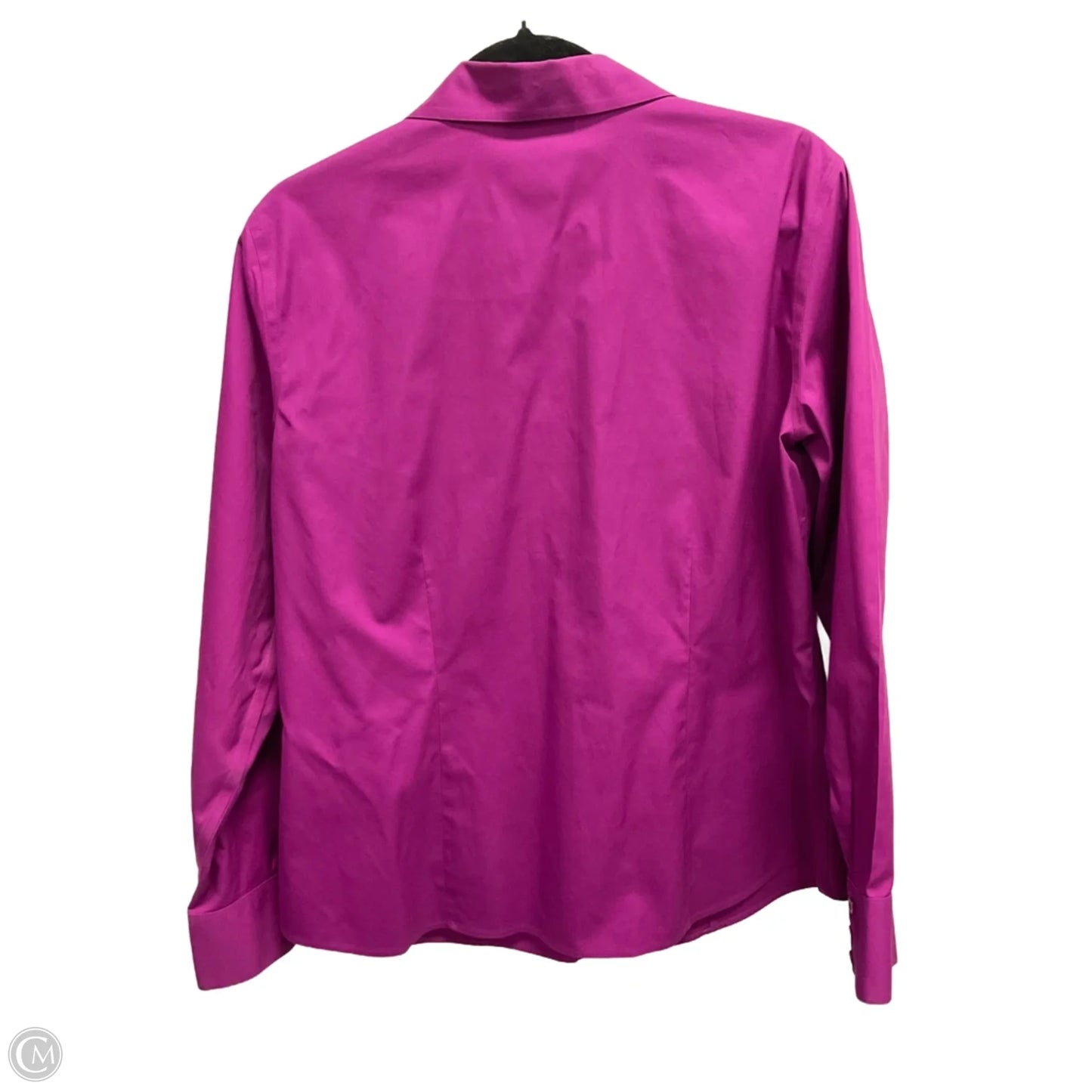 Blouse Long Sleeve By Chicos In Pink, Size: L