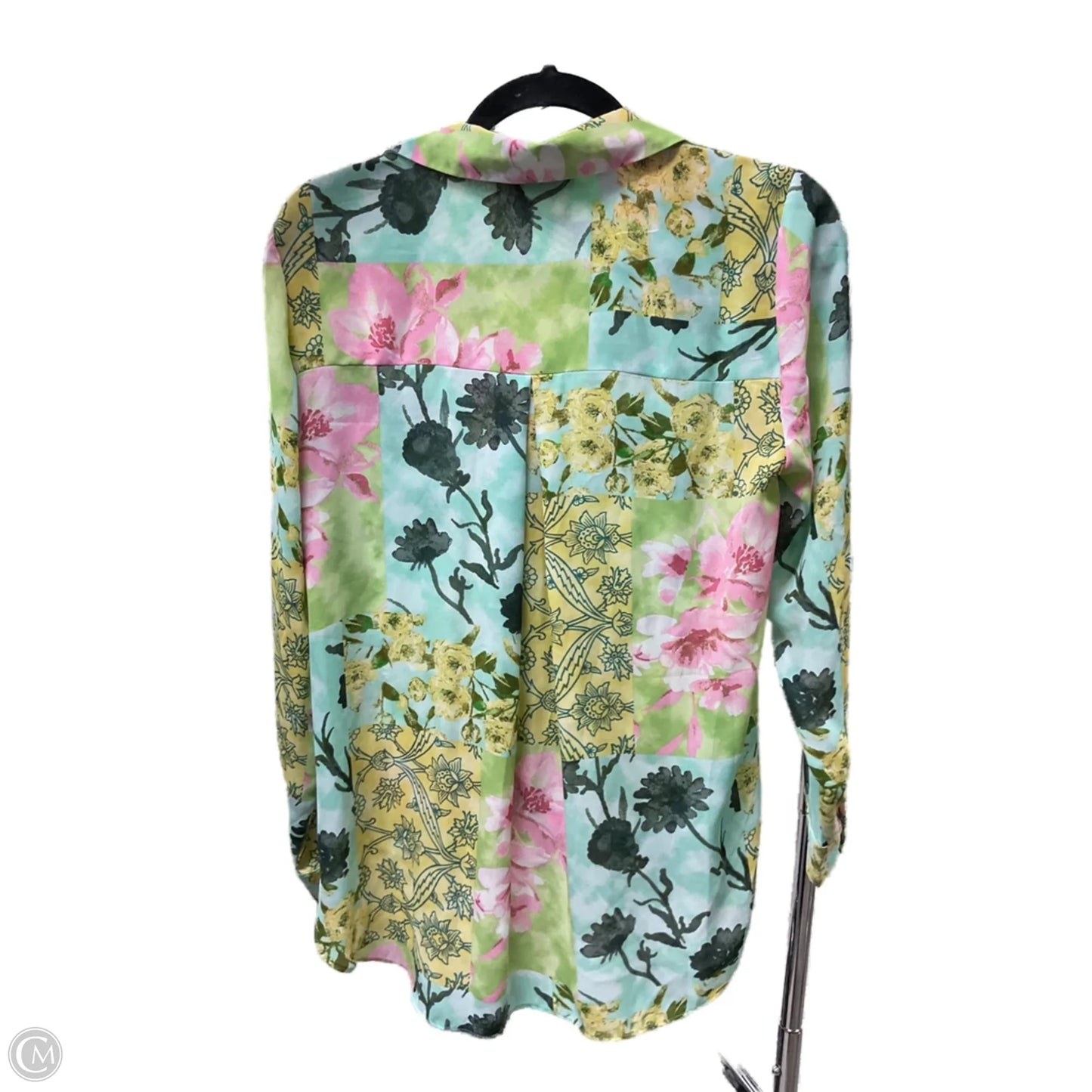 Blouse Long Sleeve By Rose And Olive In Floral Print, Size: 2