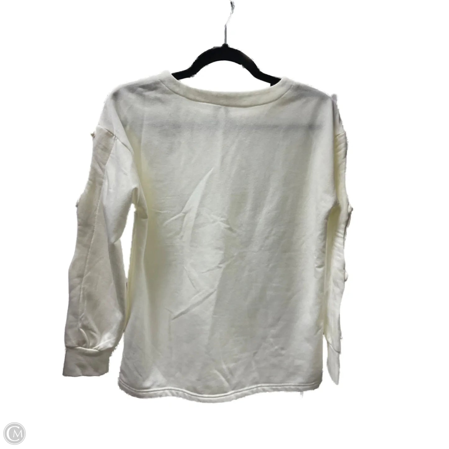 Top Long Sleeve By Clothes Mentor In Cream, Size: Xs