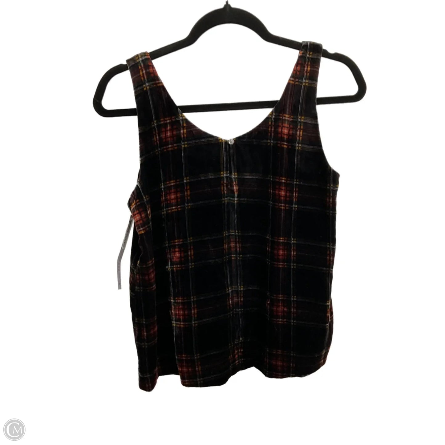 Top Sleeveless By J. Crew In Plaid Pattern, Size: Sp