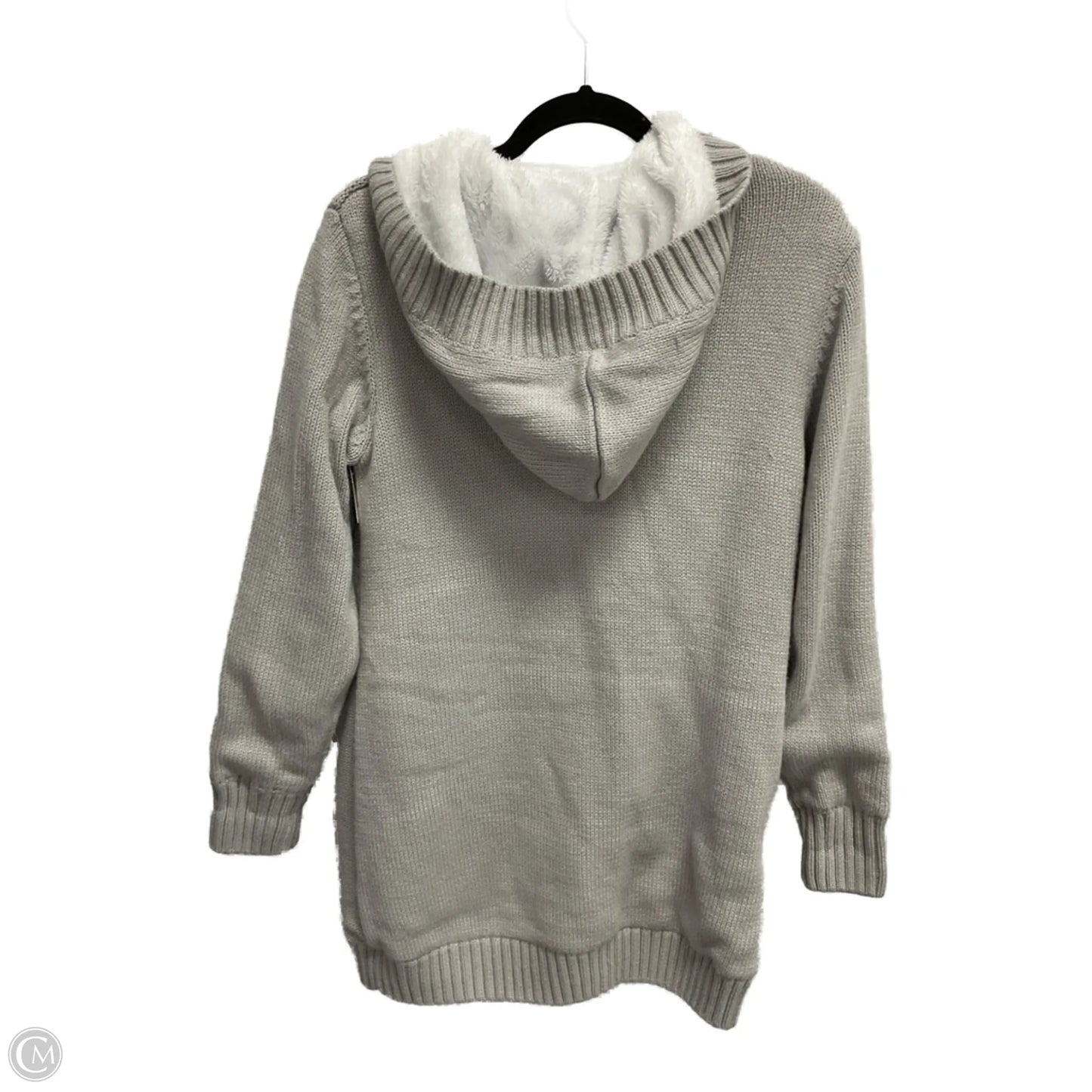 Sweater Cardigan By Clothes Mentor In Grey, Size: M