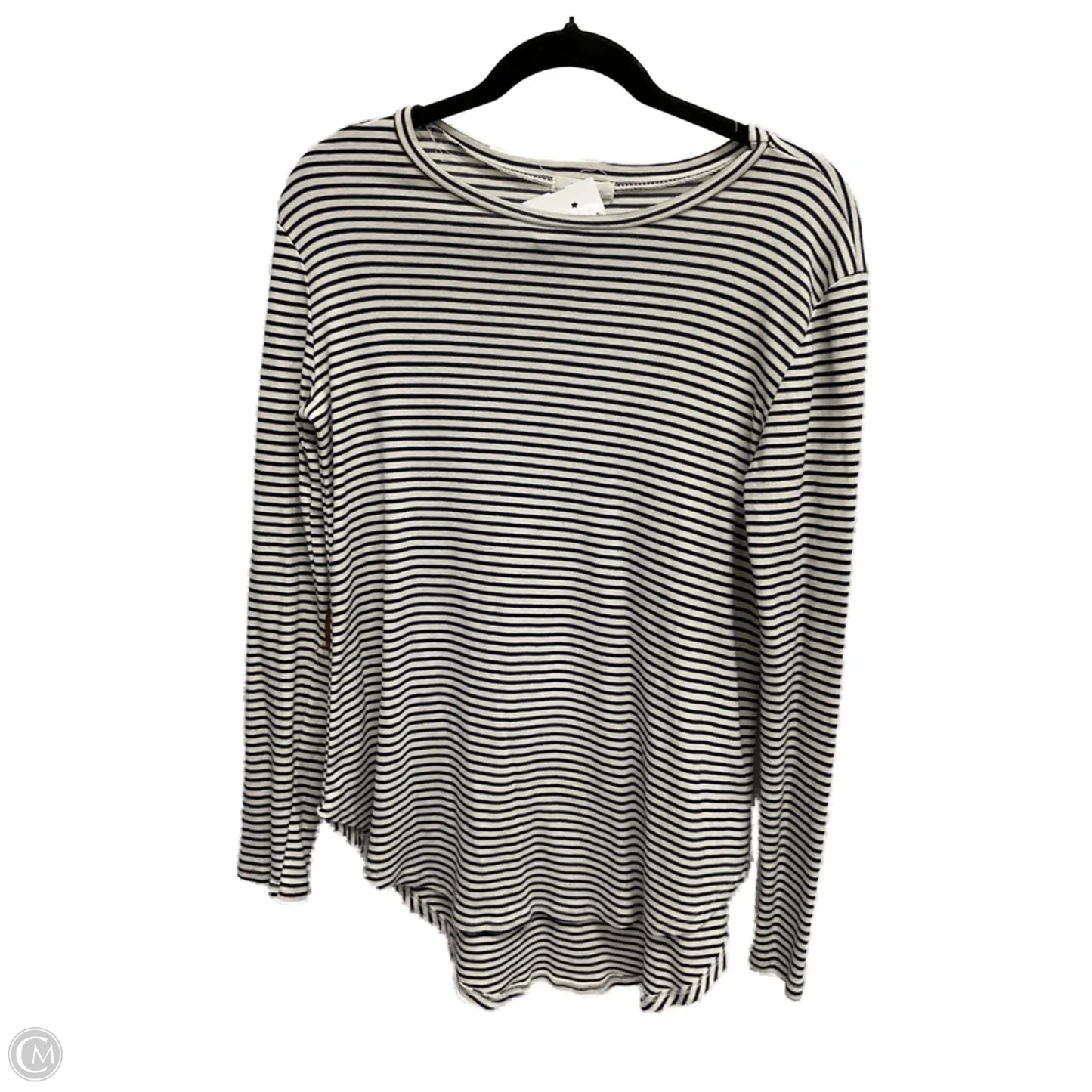 Top Long Sleeve By Cherish In Striped Pattern, Size: L