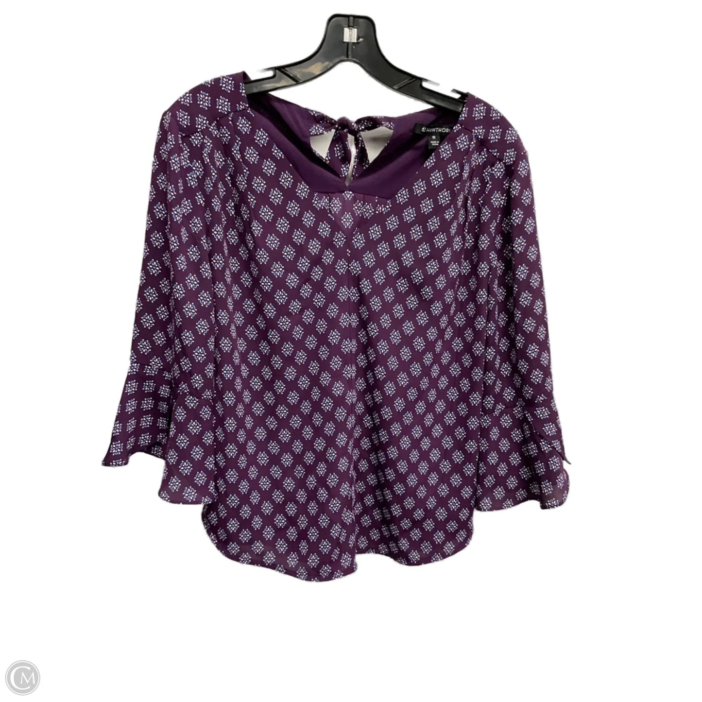Top 3/4 Sleeve By 41 Hawthorn In Purple, Size: Xs