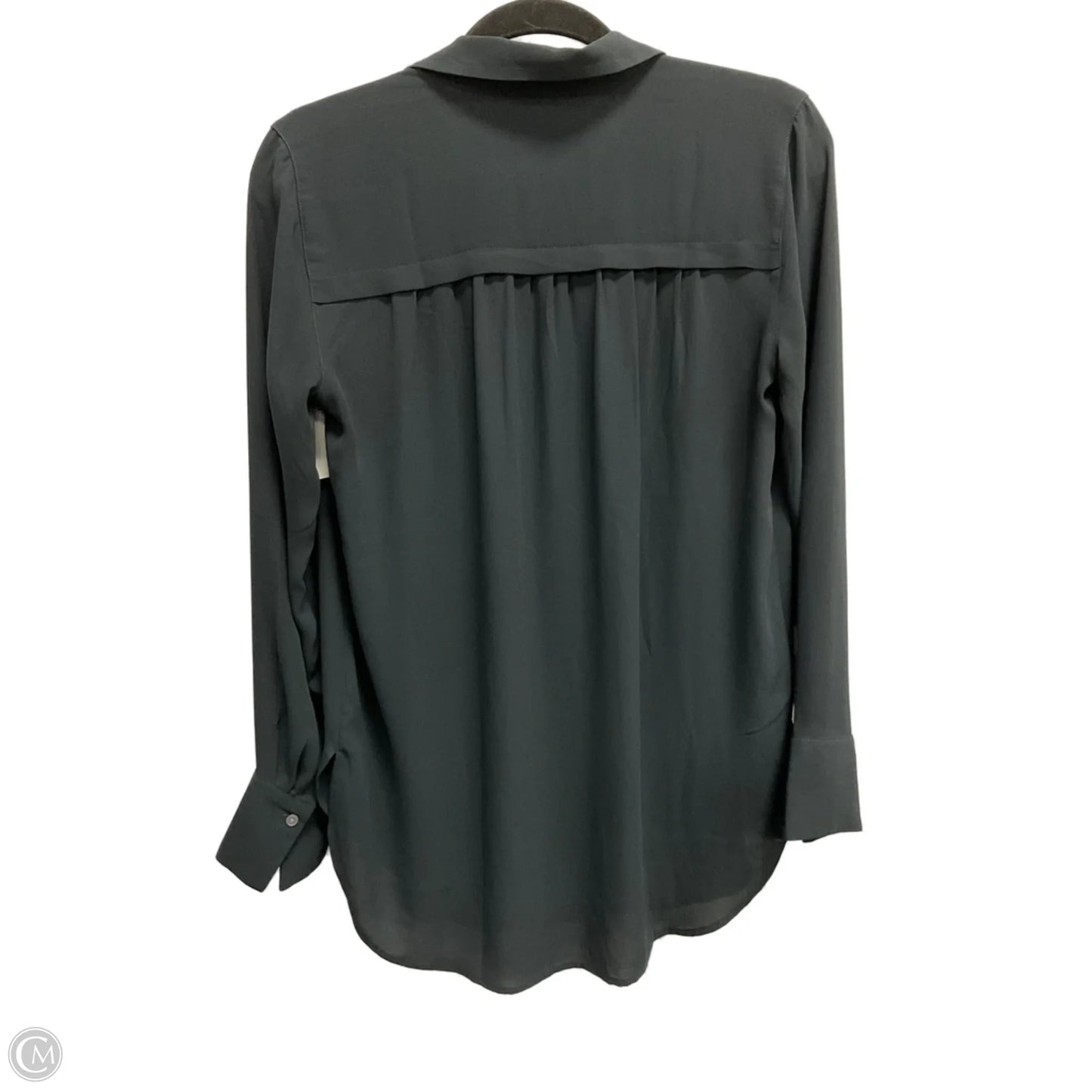Blouse Long Sleeve By Loft In Black, Size: Xs