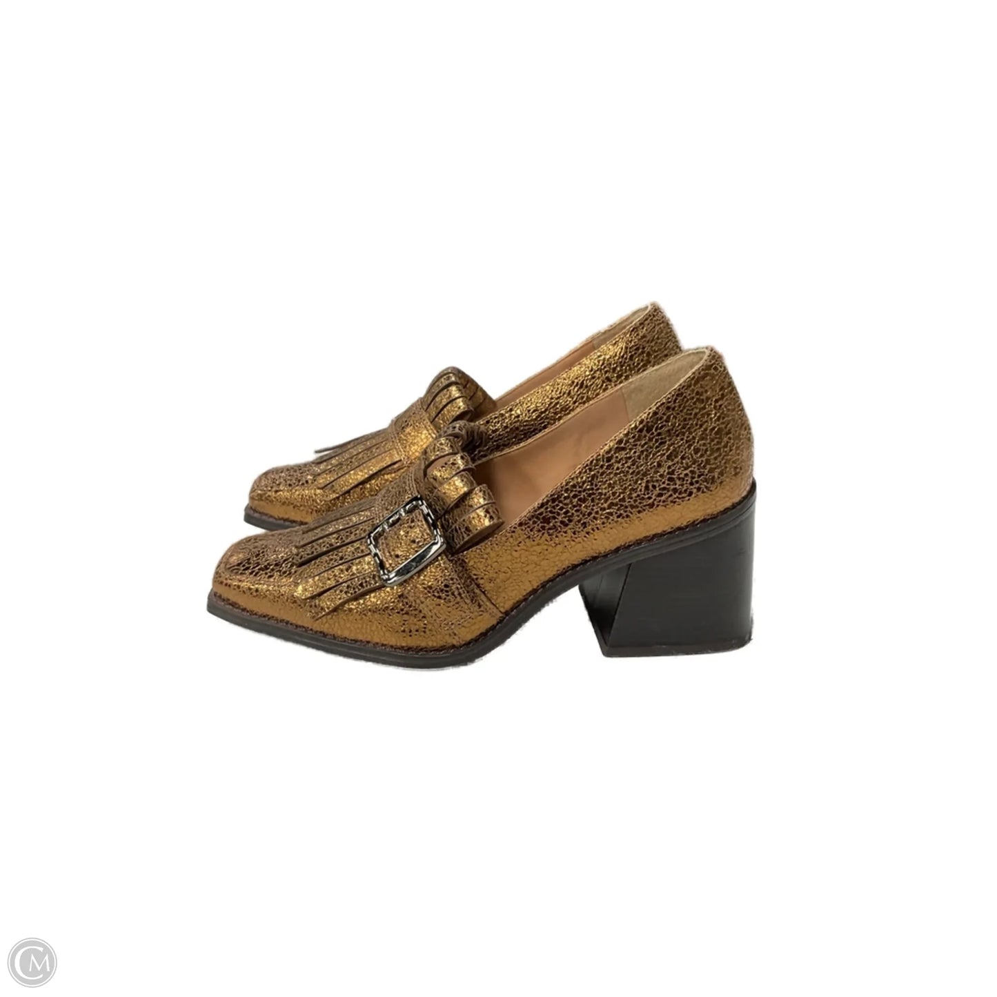 Shoes Heels Block By Vince Camuto In Gold, Size: 8