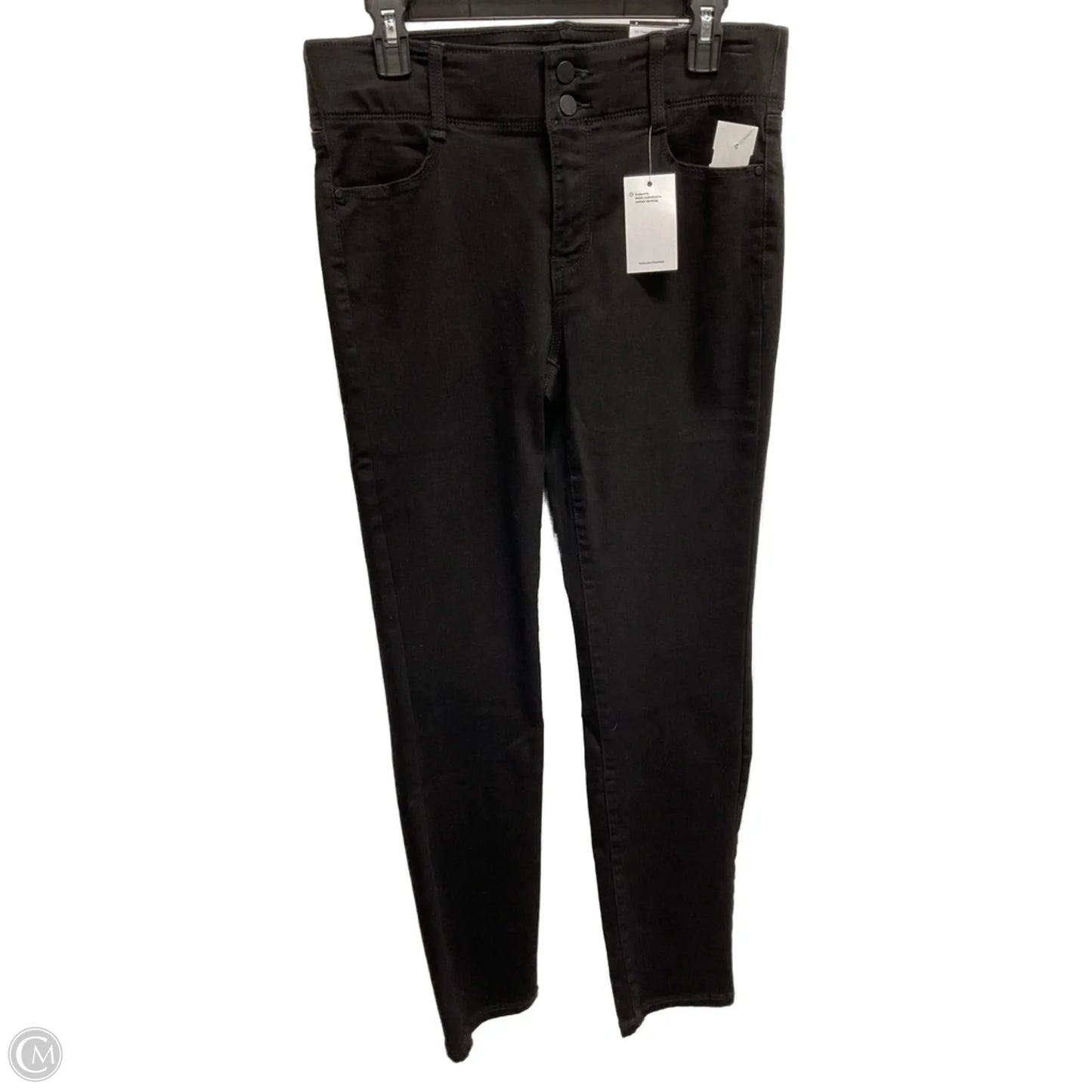 Jeans Skinny By Nine West In Black Denim, Size: 8
