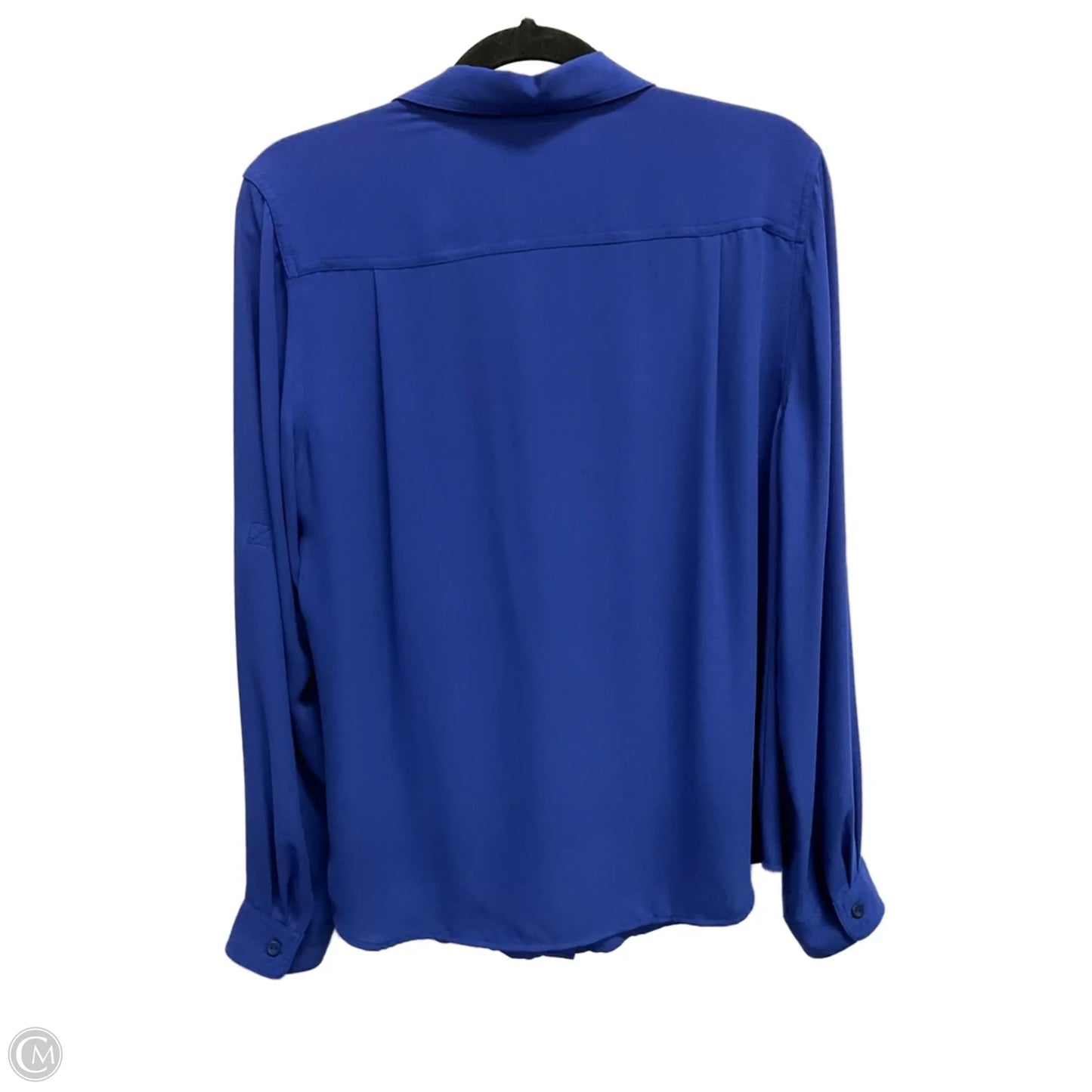 Blouse Long Sleeve By Loft In Blue, Size: M
