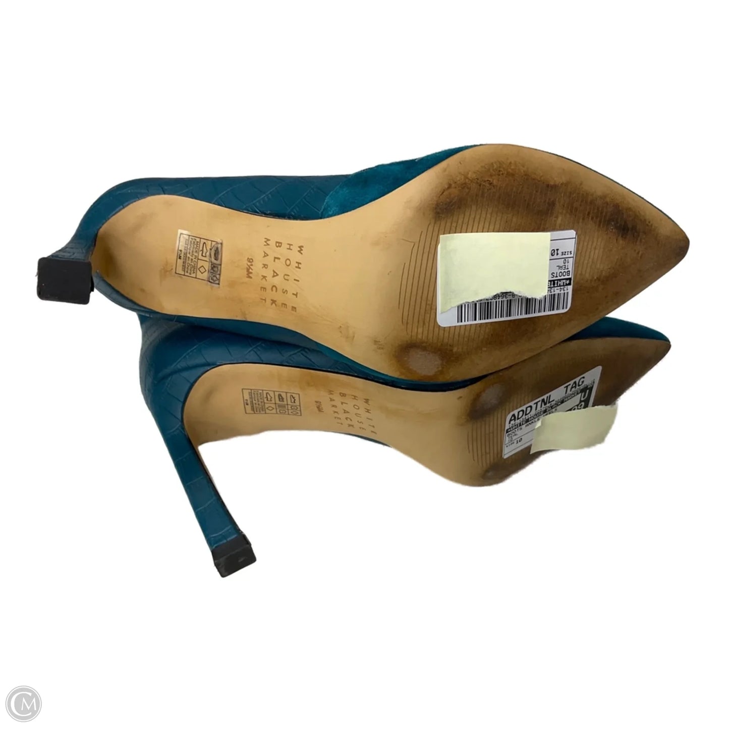 Boots Ankle Heels By White House Black Market In Teal, Size: 10
