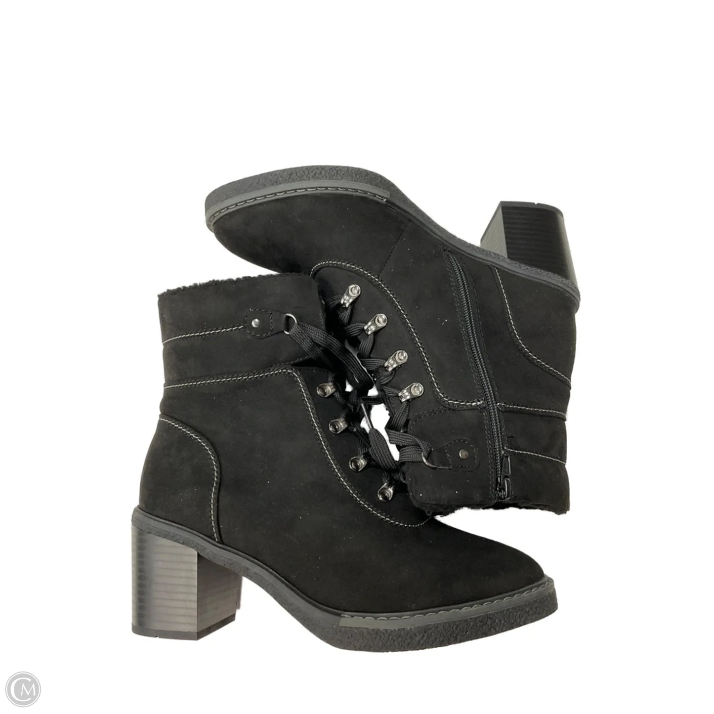 Boots Mid-calf Heels By Cloudwalkers In Black, Size: 10
