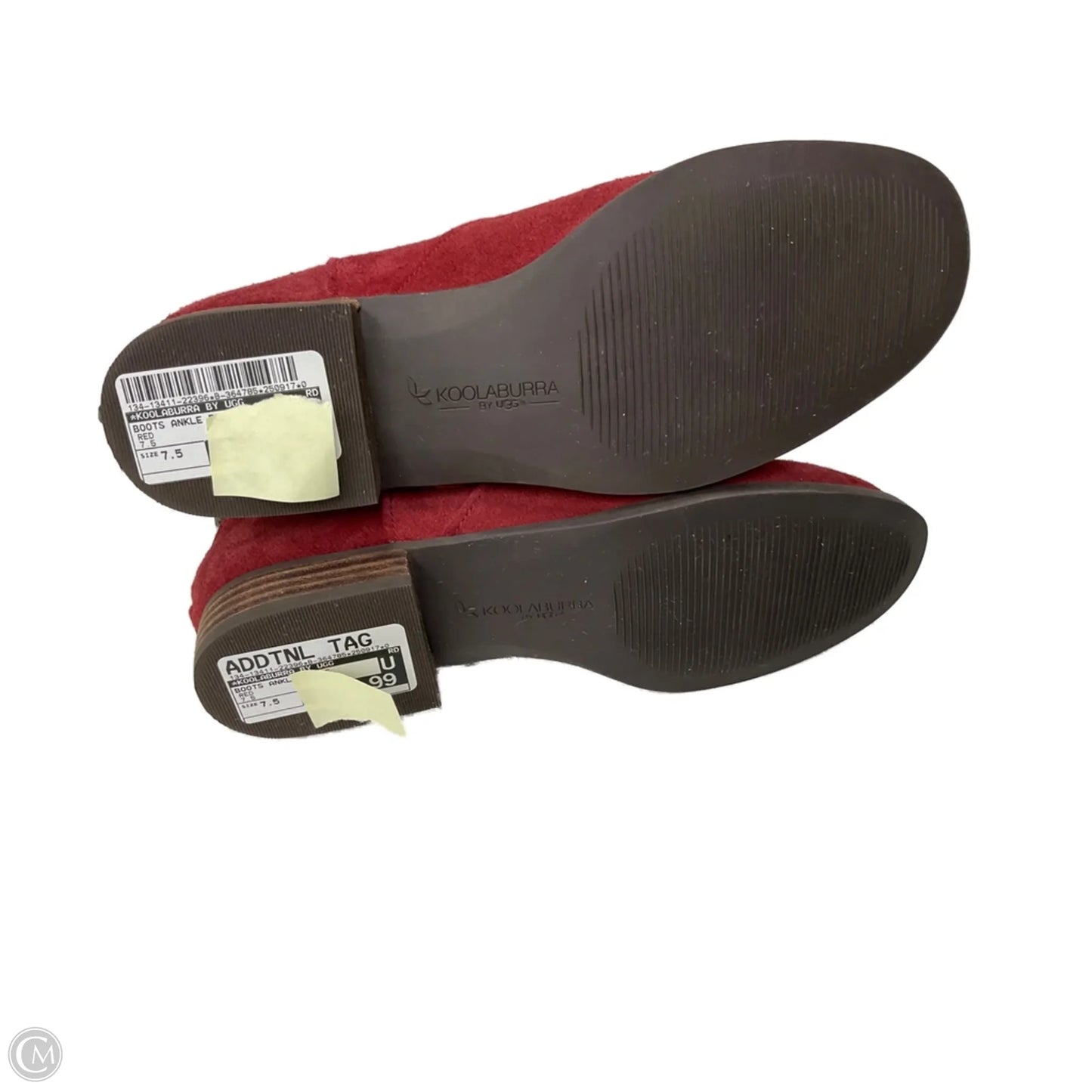 Boots Ankle Flats By Koolaburra By Ugg In Red, Size: 7.5