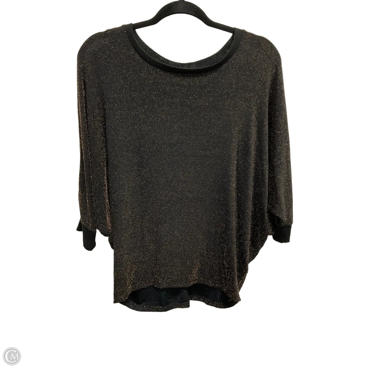 Top 3/4 Sleeve By Clothes Mentor In Gold, Size: L