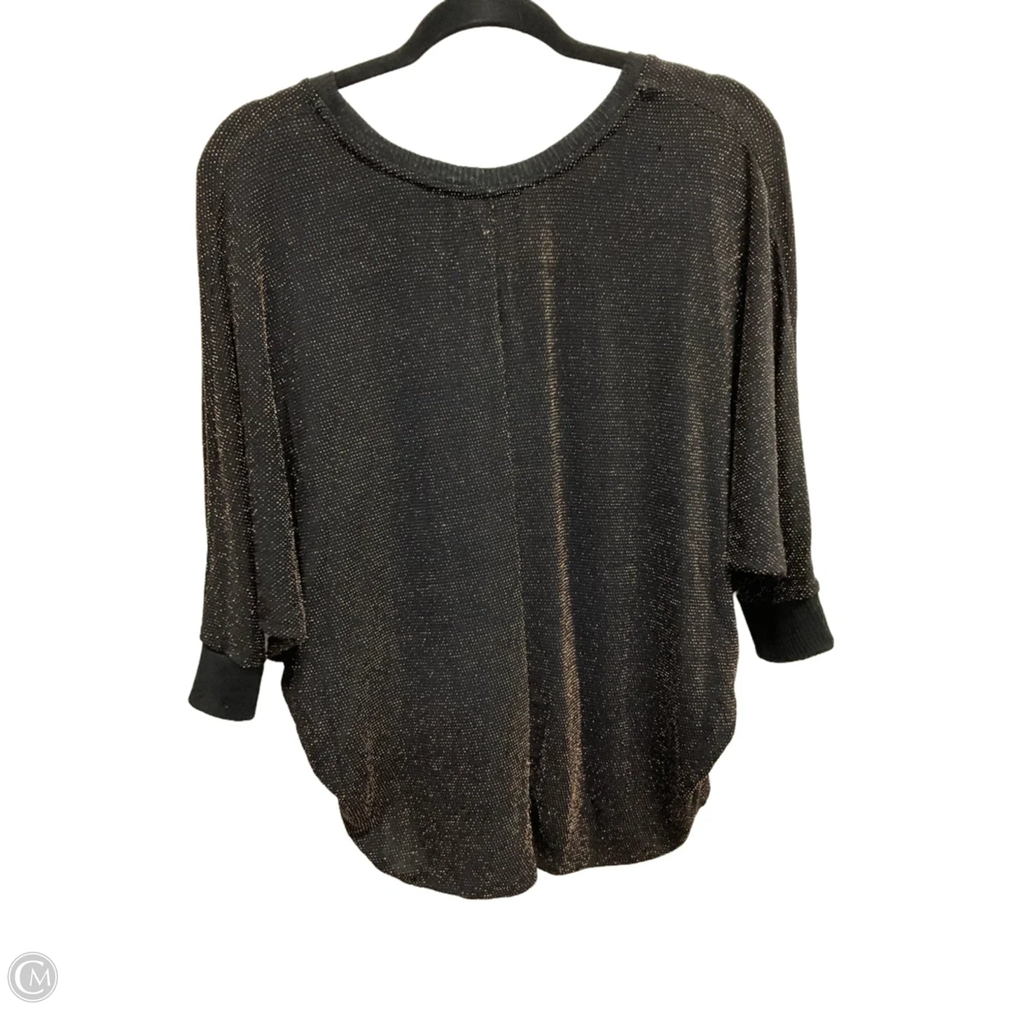 Top 3/4 Sleeve By Clothes Mentor In Gold, Size: L