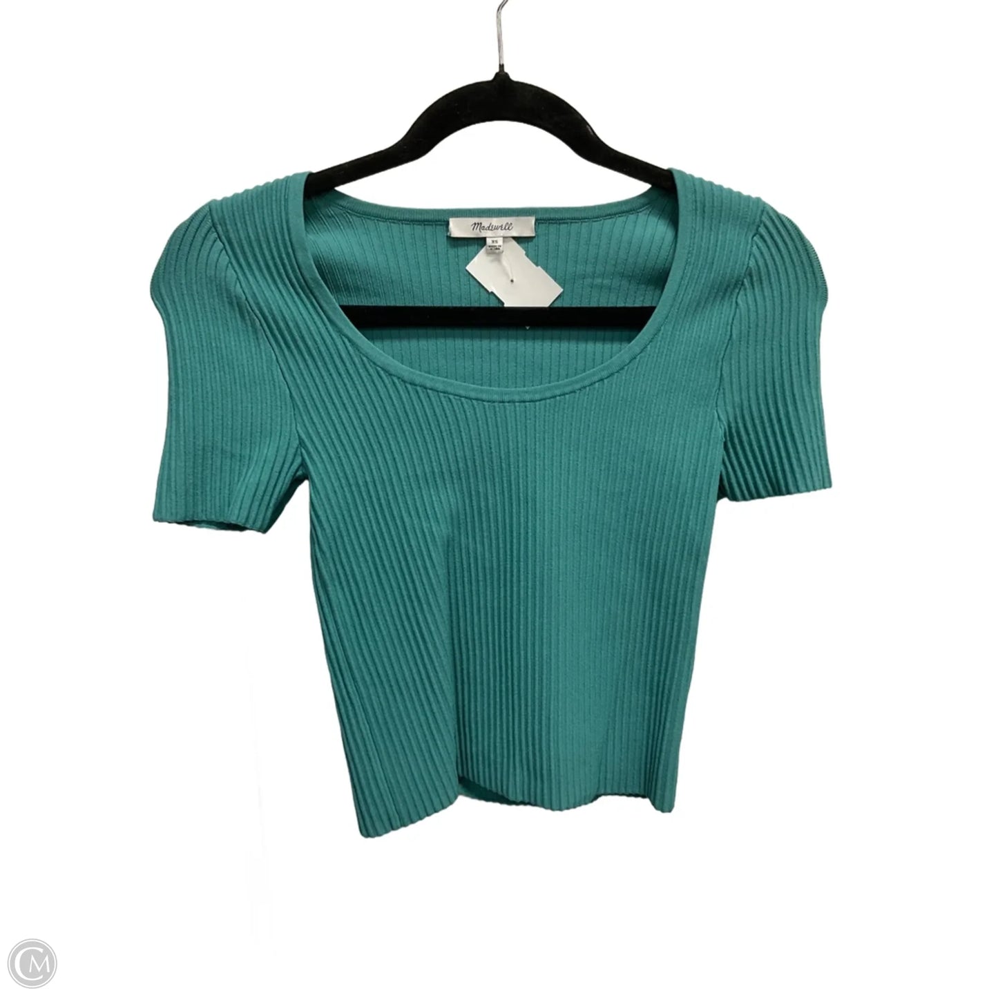 Top Short Sleeve By Madewell In Teal, Size: Xs
