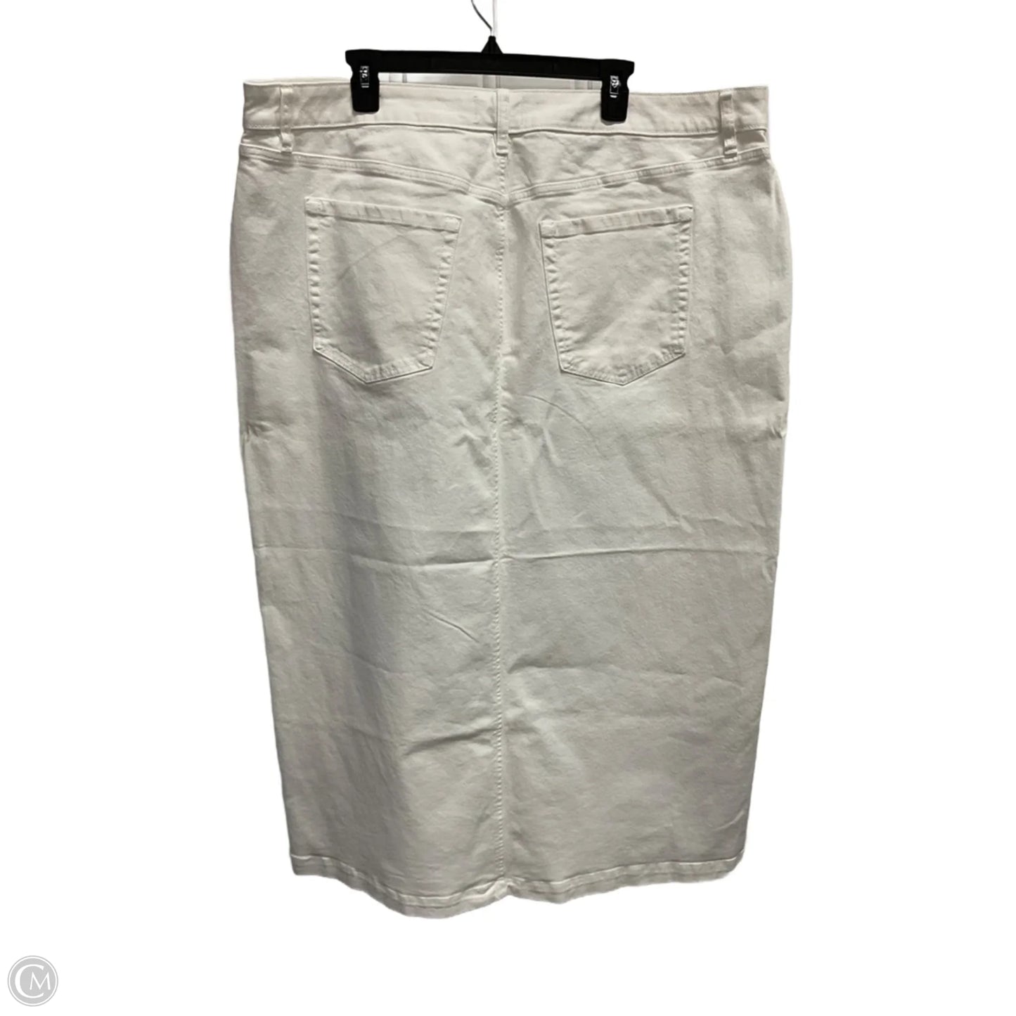 Skirt Maxi By Lane Bryant In White Denim, Size: 22