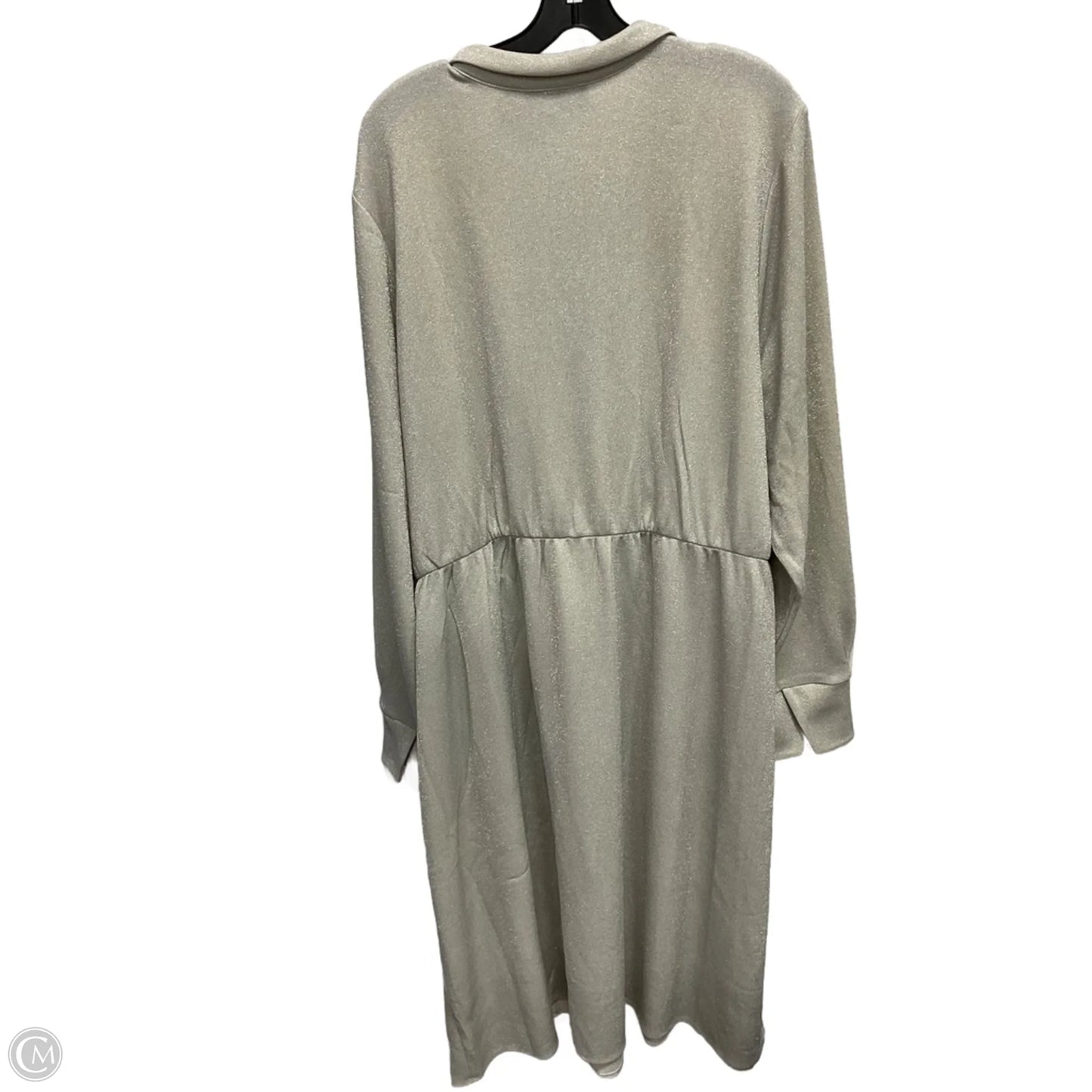 Dress Party Midi By Lane Bryant In Silver, Size: 4x