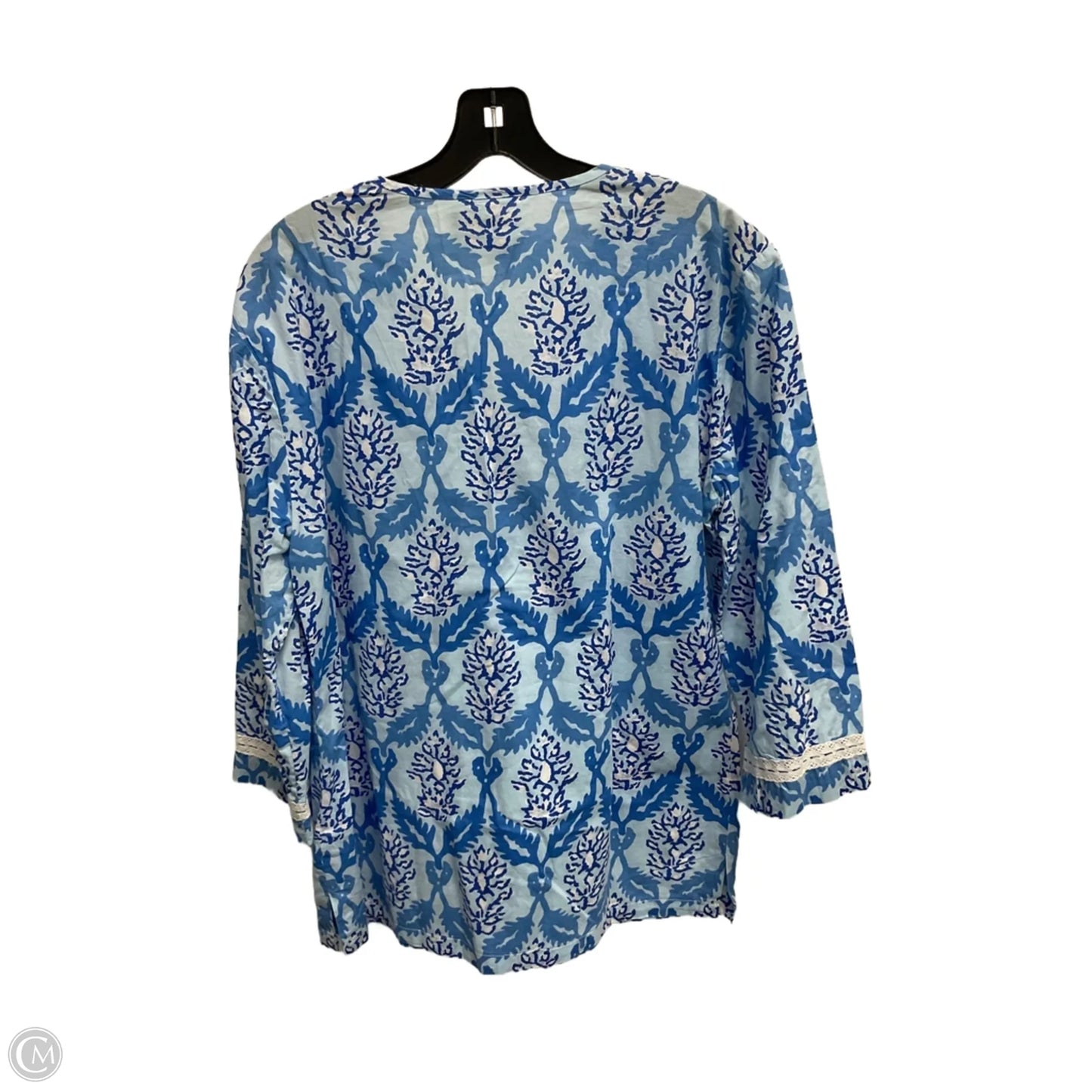 Tunic 3/4 Sleeve By J Mclaughlin In Blue, Size: L
