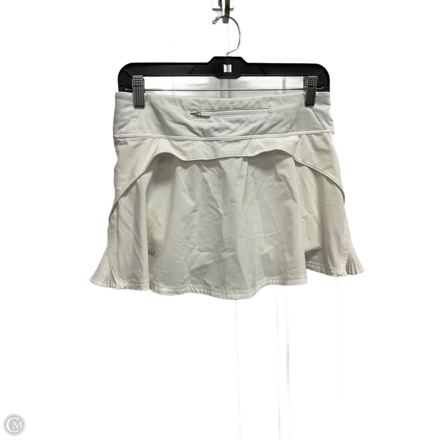Athletic Skort By Lululemon In White, Size: S