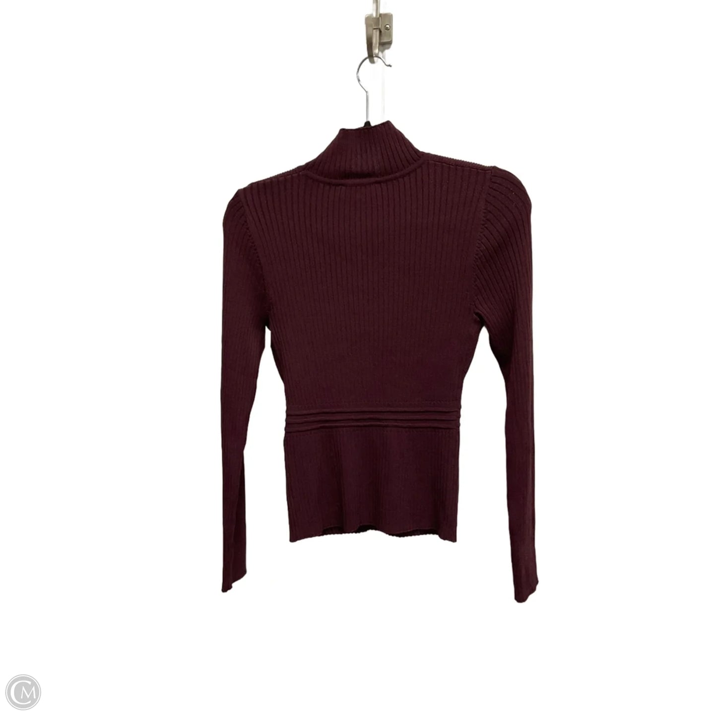 Top Long Sleeve By Cma In Maroon, Size: S