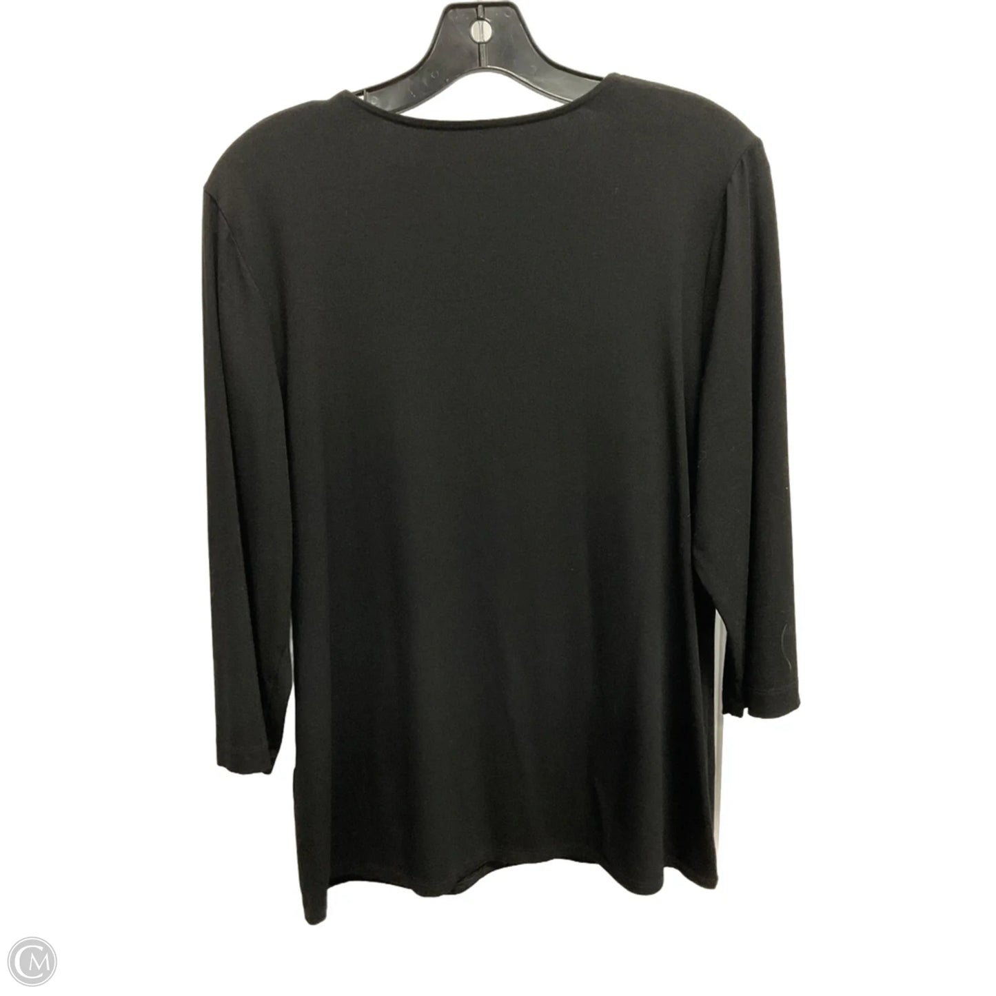 Top Long Sleeve Basic By Chicos In Black, Size: L