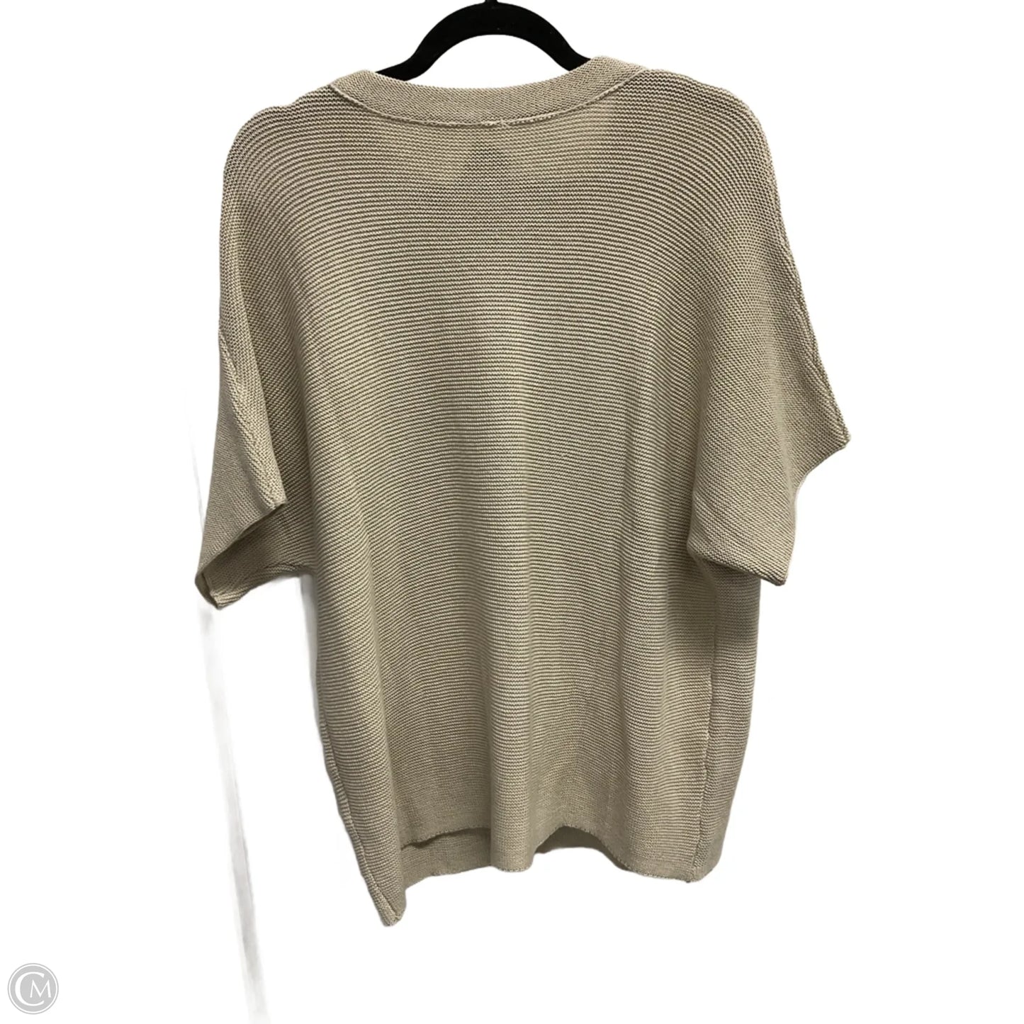 Sweater Short Sleeve By Clothes Mentor In Beige, Size: Xl