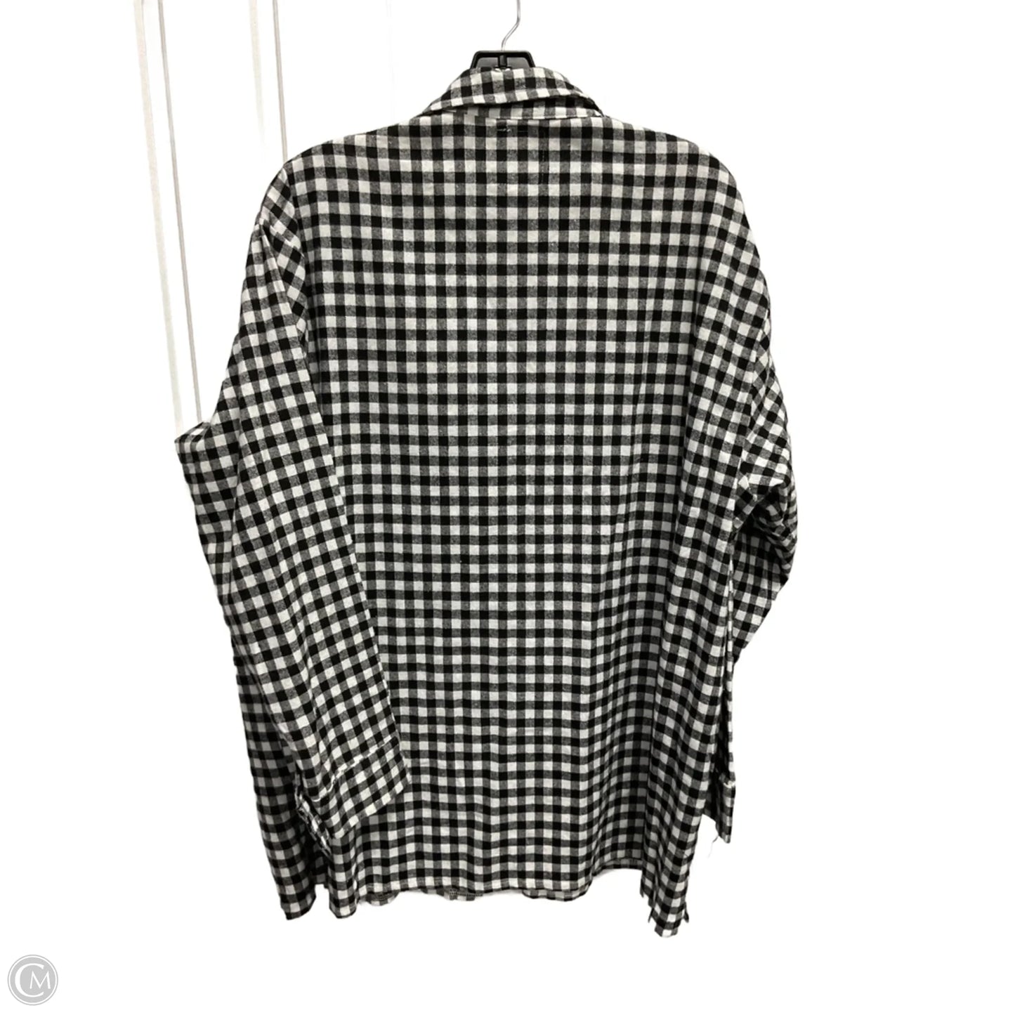 Blouse Long Sleeve By Clothes Mentor In Checkered Pattern, Size: 3x