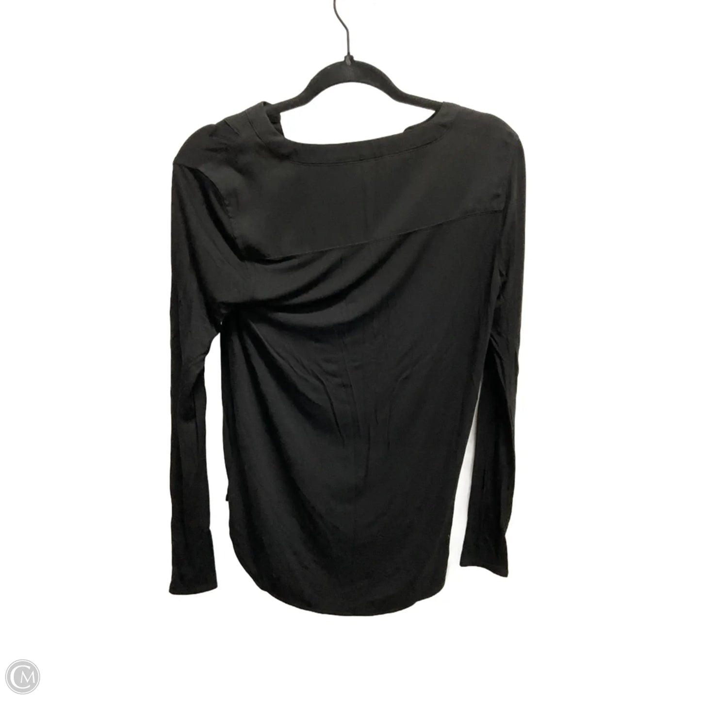 Top Long Sleeve By White House Black Market In Black, Size: Xxs