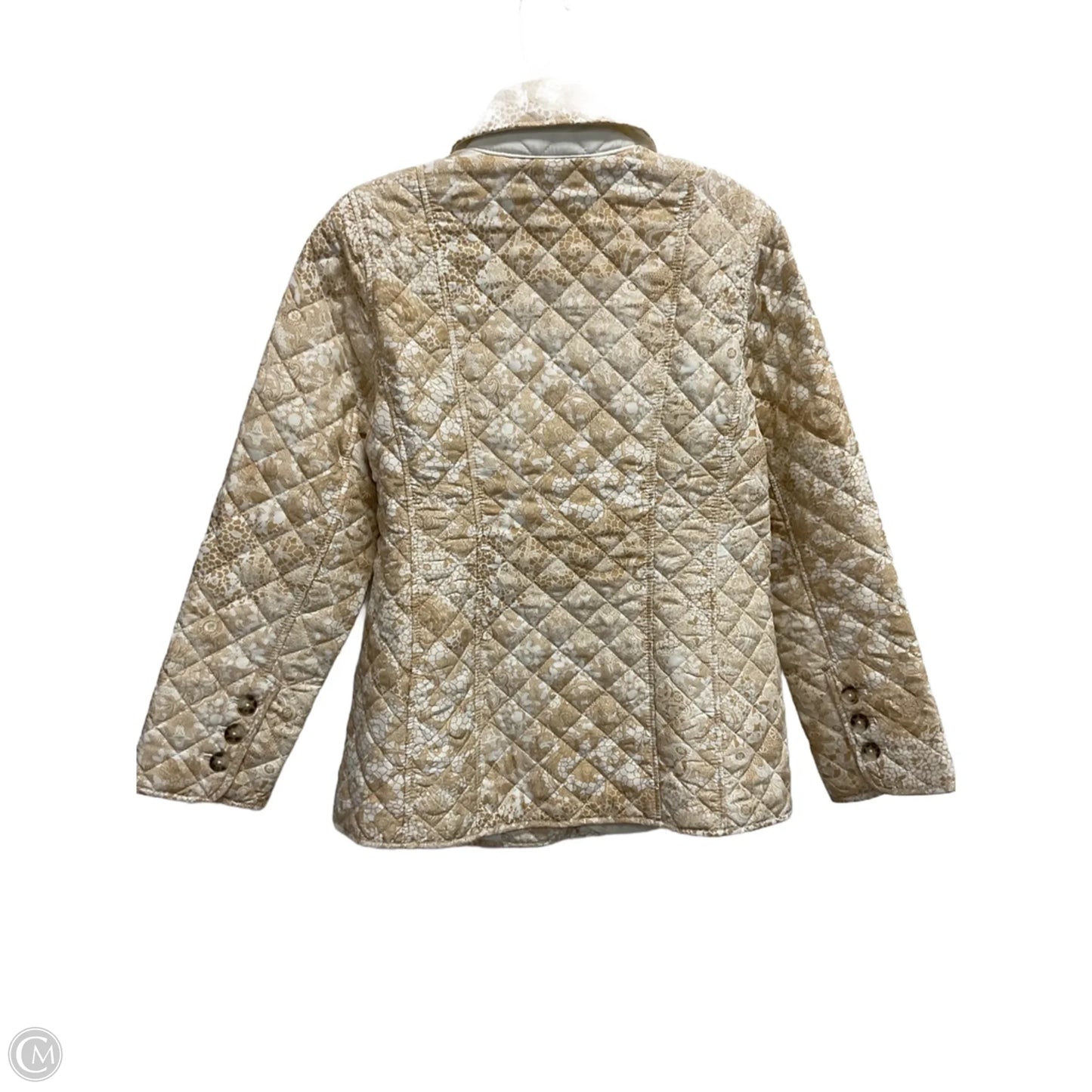 Jacket Faux Fur & Sherpa By Chicos In Tan, Size: L