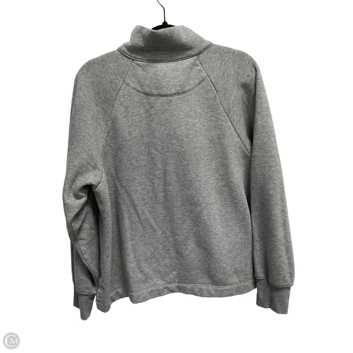 Athletic Top Long Sleeve Collar By Free Assembly In Grey, Size: L