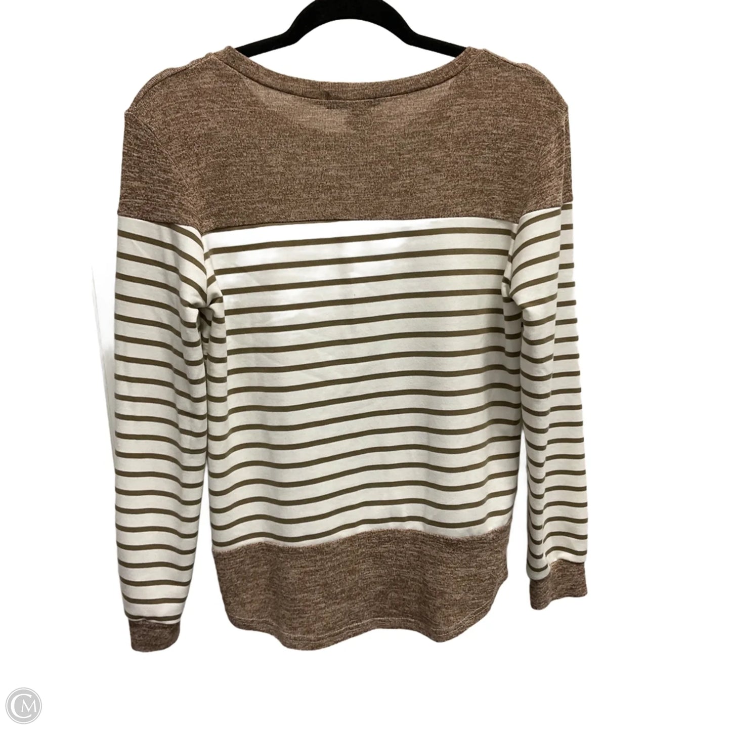 Top Long Sleeve By Clothes Mentor In Striped Pattern, Size: M