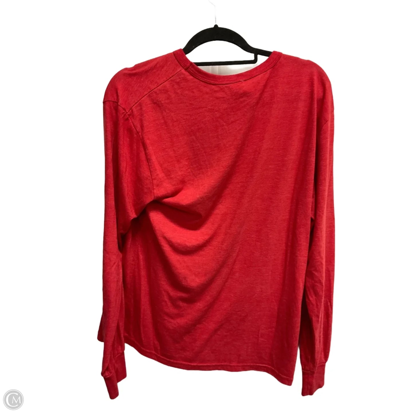 Top Long Sleeve Basic By Clothes Mentor In Red, Size: M