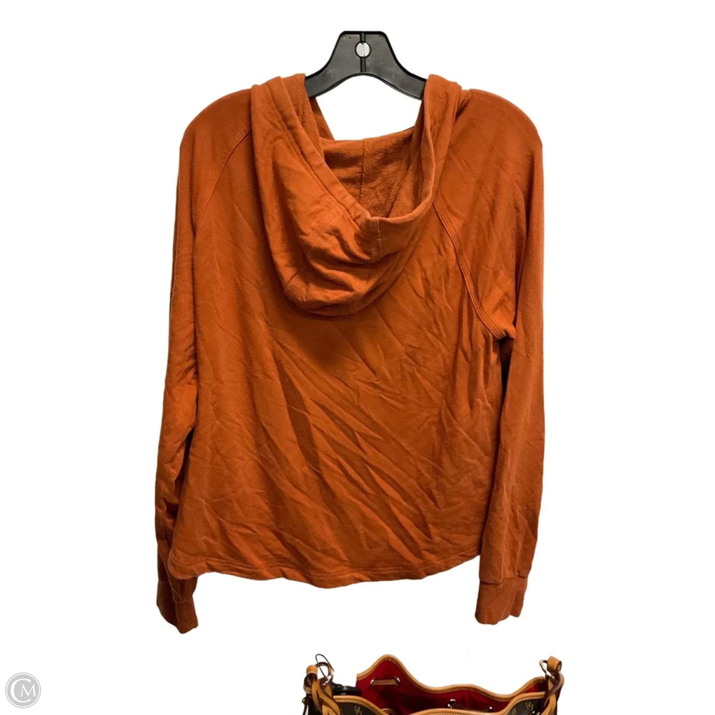 Top Long Sleeve By Athleta In Orange, Size: M