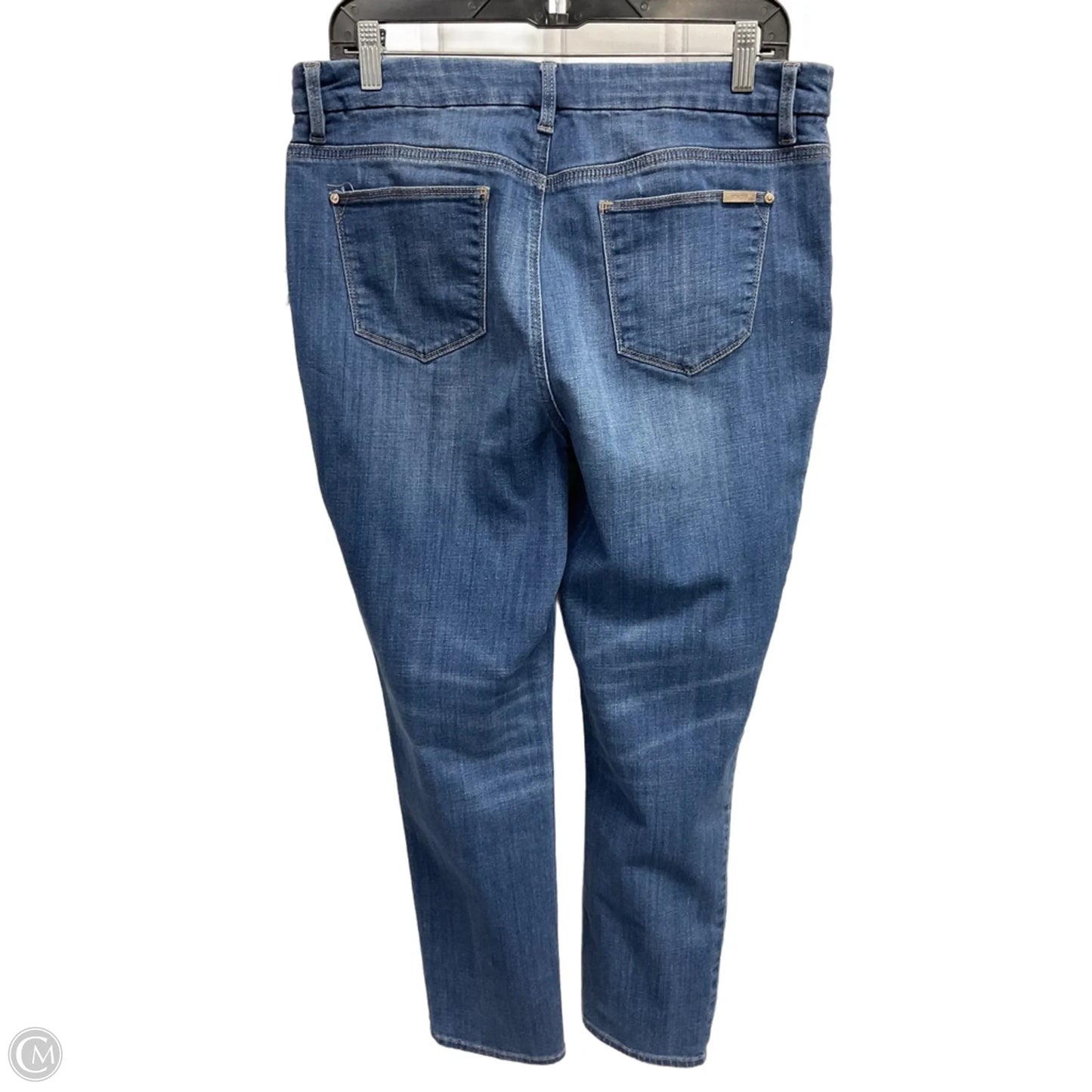 Jeans Skinny By Chicos In Blue Denim, Size: 10